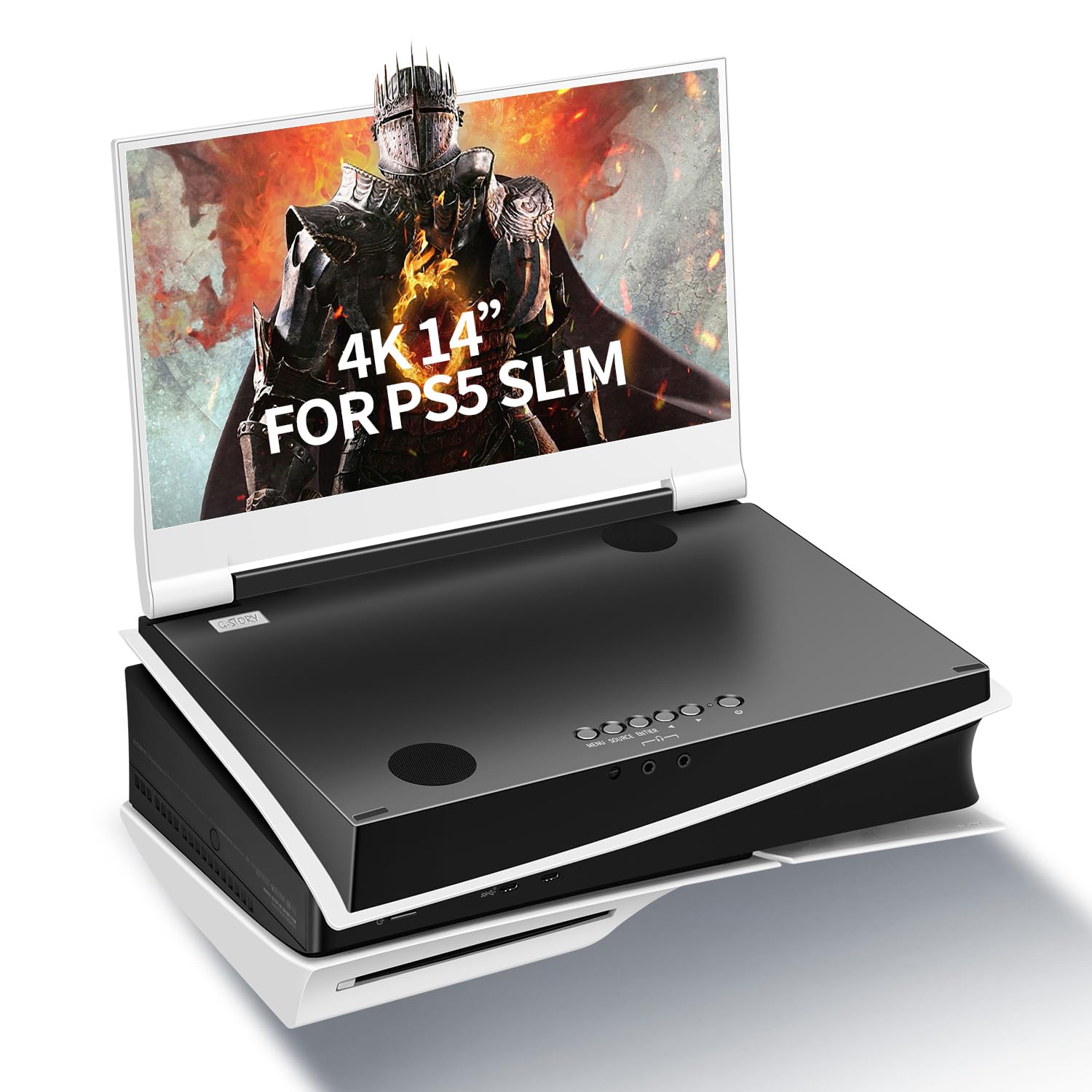 G Story 14'' Inch Ips 4K 60Hz Portable Monitor Gaming Display Integrated With Ps5 Slim(Not Included) 3840  2160 With 2 Hdmi Port