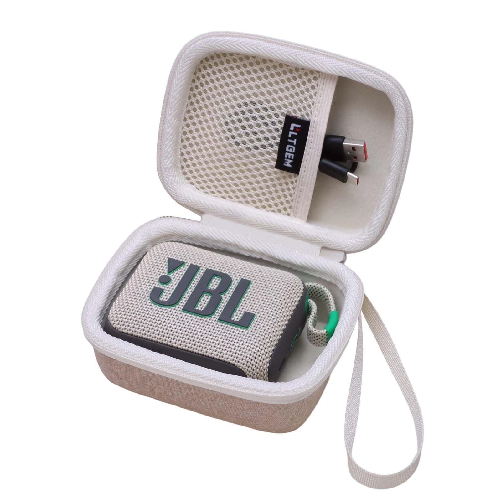 LTGEM Case Compatible with JBL Go 4 / GO 5 / Go 3 Ultra-Portable Waterproof Speaker, Sand