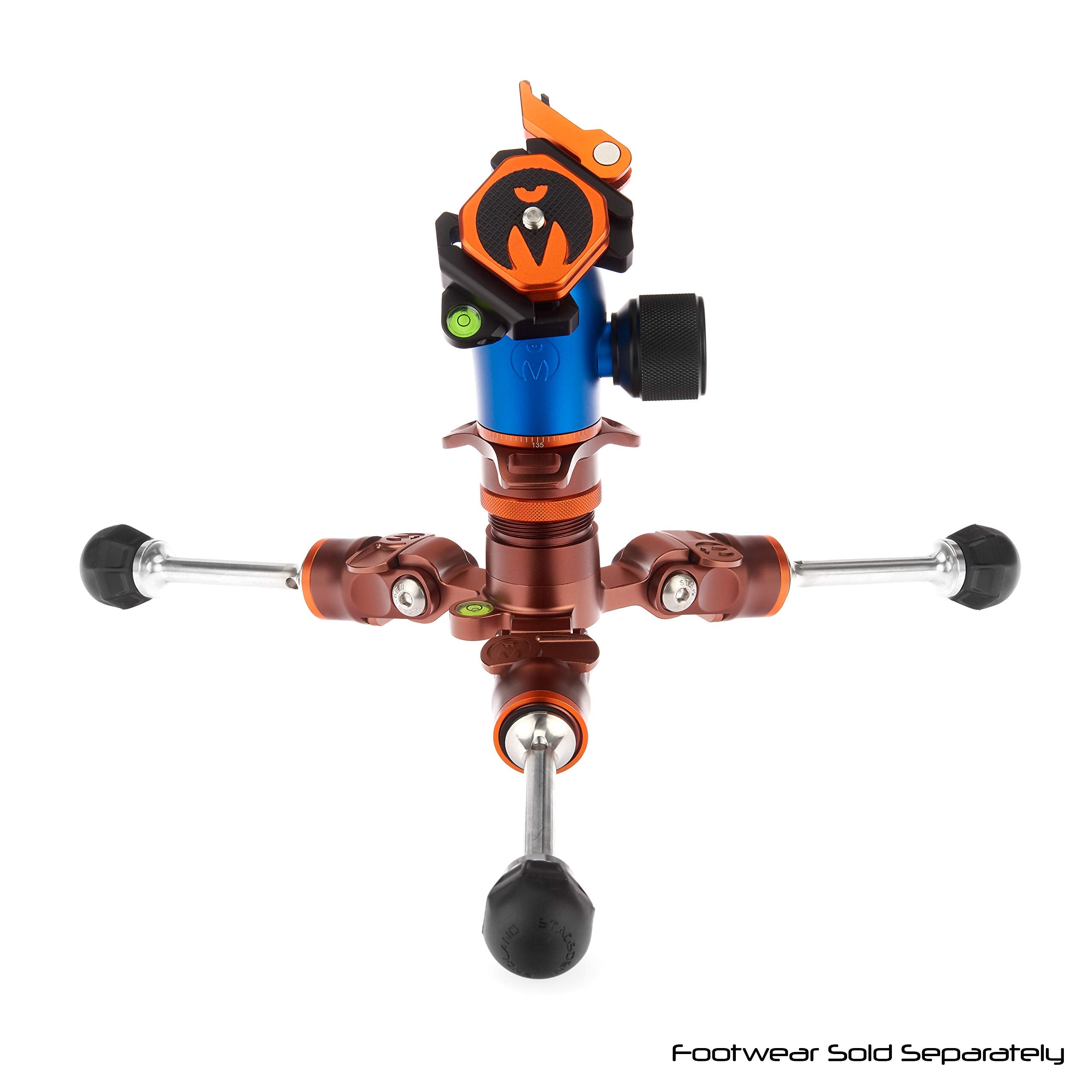 3 Legged Thing Leo 2.0 Carbon Fibre Tripod System & Airhed Pro Lever   Earth Bronze/Ocean Blue (Leokit2)