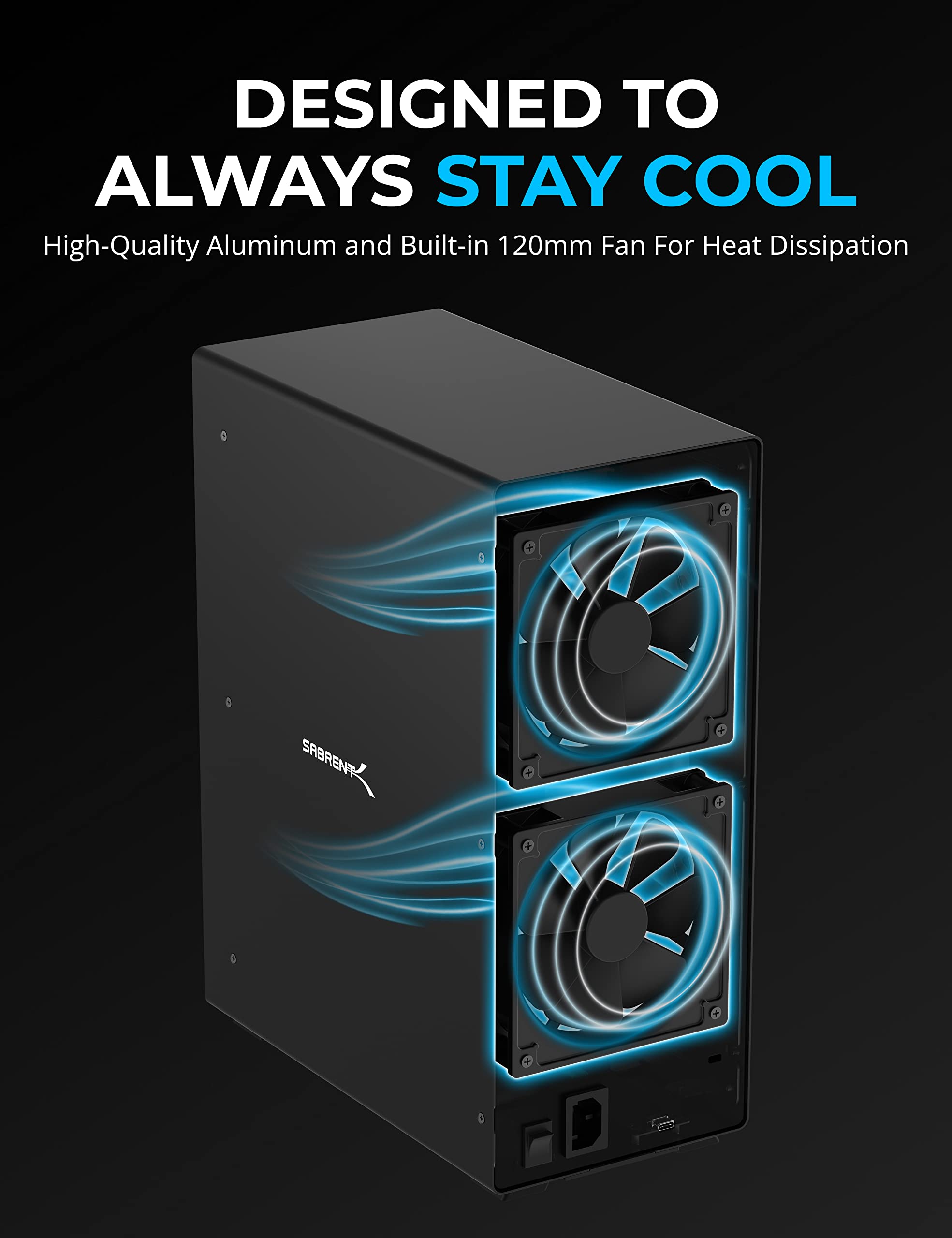 Sabrent 10 Bay 3.5    Sata Hard Drive Tray Less Docking Station (Usb 3.2 Type C And Type A) (Ds Uctb)