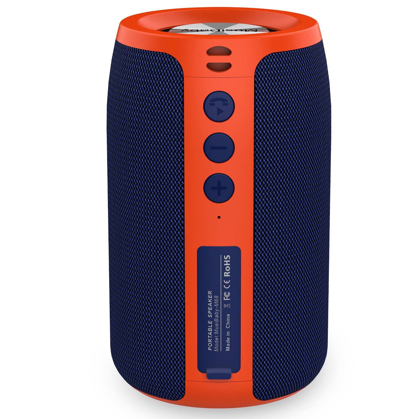 Bluetooth Speaker,MusiBaby Portable Wireless Speakers,Waterproof,Outdoor Speaker with Stereo Sound,Booming Bass,Dual Pairing,Blu