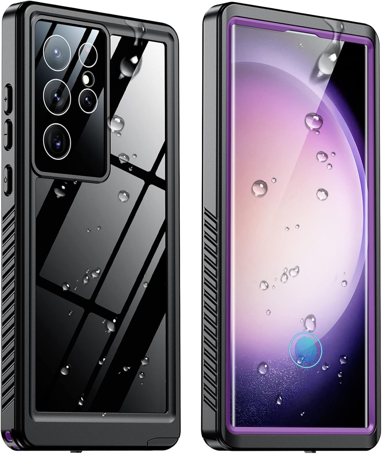 Spidercase For Samsung Galaxy S23 Ultra Case Waterproof, Built-In Screen Protector[Ip68 Underwater][12Ft Military Grade Shockpro