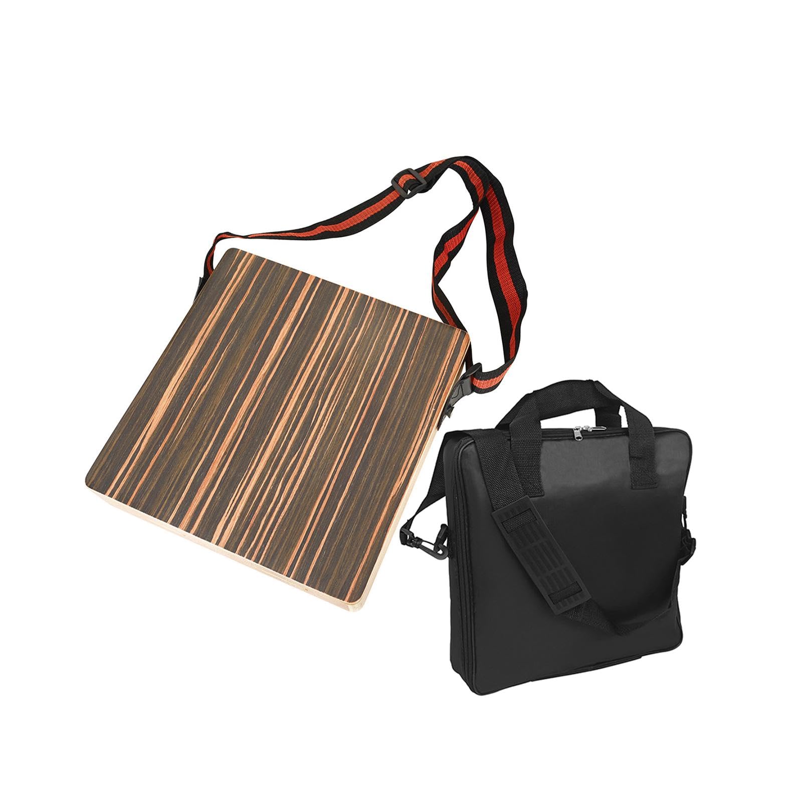 SECRET DESIRE Portable Cajon Drum Percussion Musical Instrument Wood with Adjustable Strap with bag
