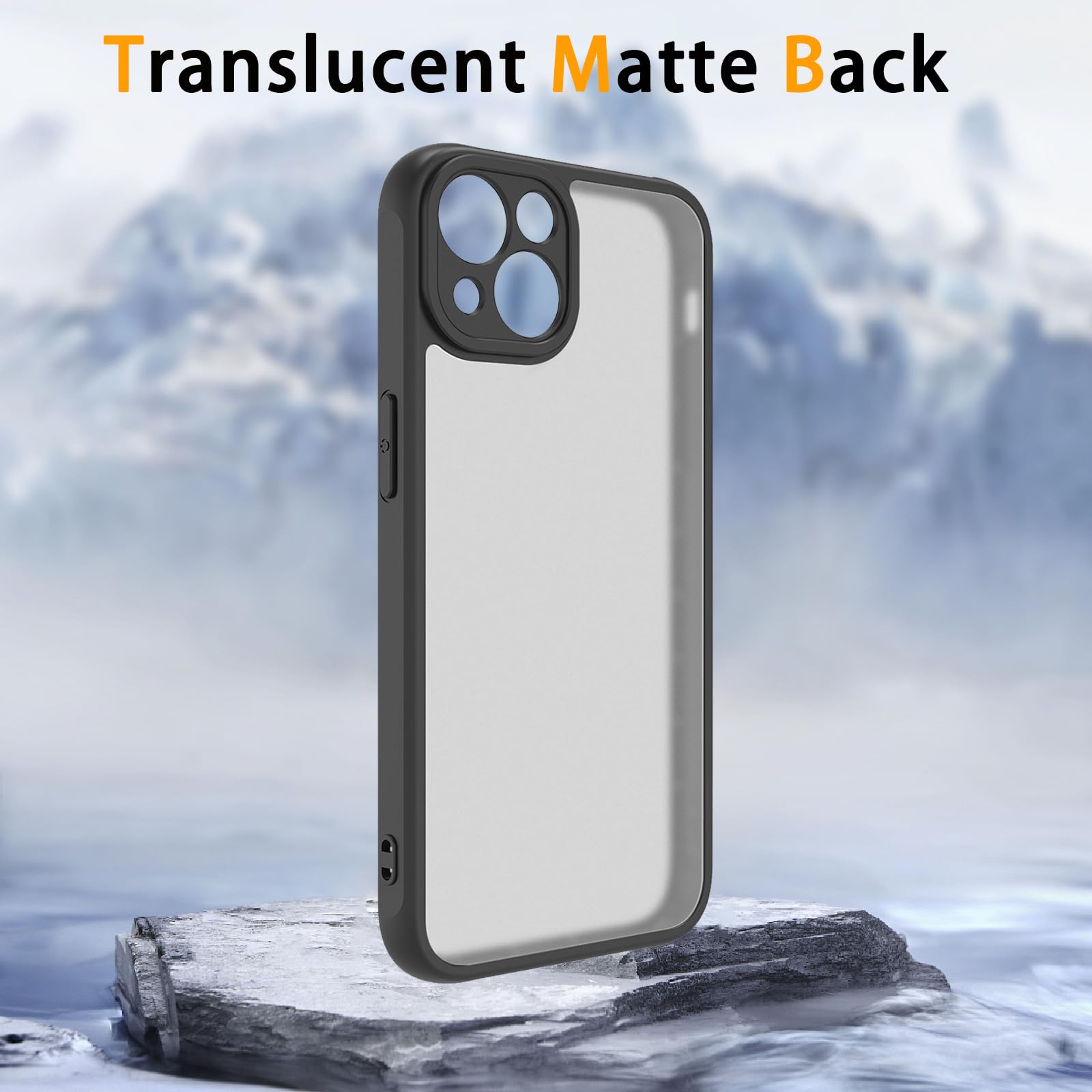 Pinlisheng Matte Case For Iphone 13 Mini Case,Shockproof Protective Hard Back Slim Phone Case,Frosted Translucent Back Phone Cov