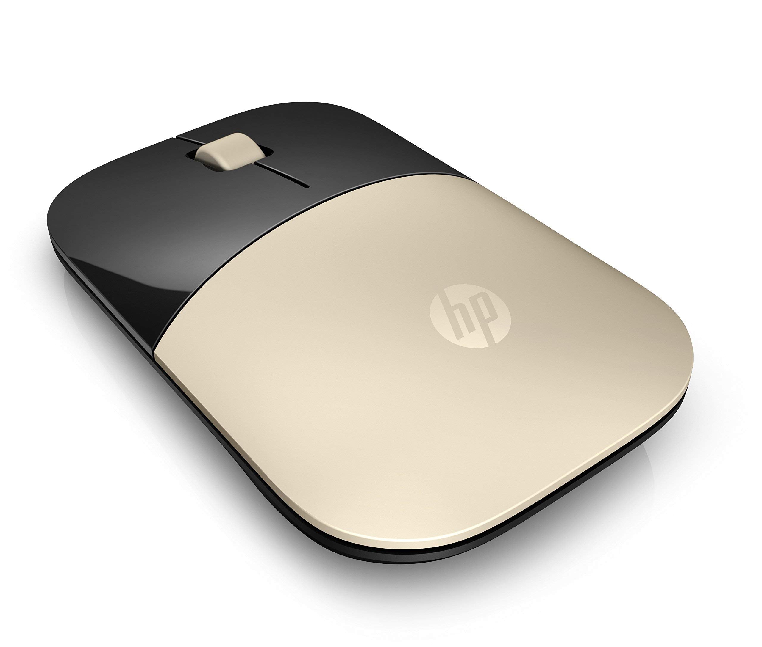 Hp 2.4Ghz Wireless Usb Mouse Z3700 (Matte Gold/Glossy Black), Modern Gold (X7Q43Aa#Abl)