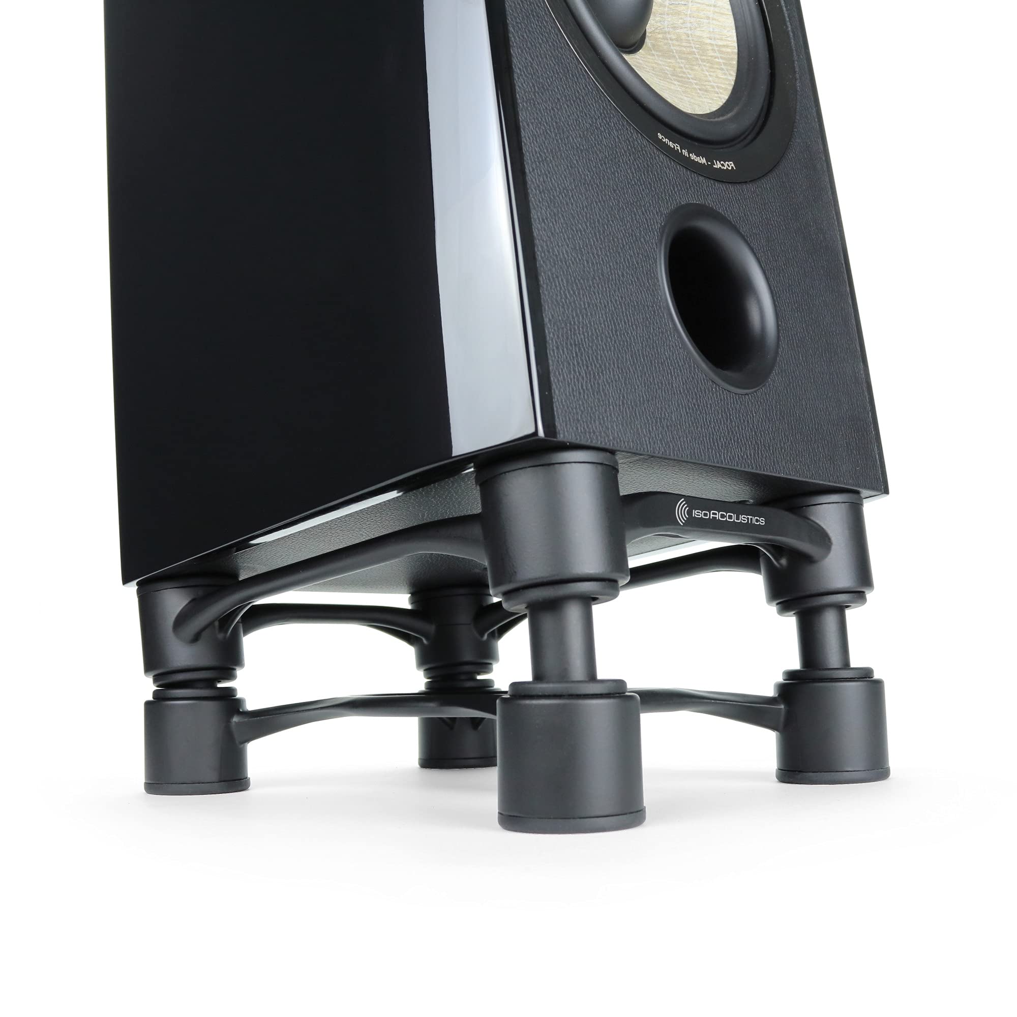 Isoacoustics Aperta Series Isolation Speaker Stands With Tilt Adjustment: Aperta200 (7.8 X 10) Silver Pair