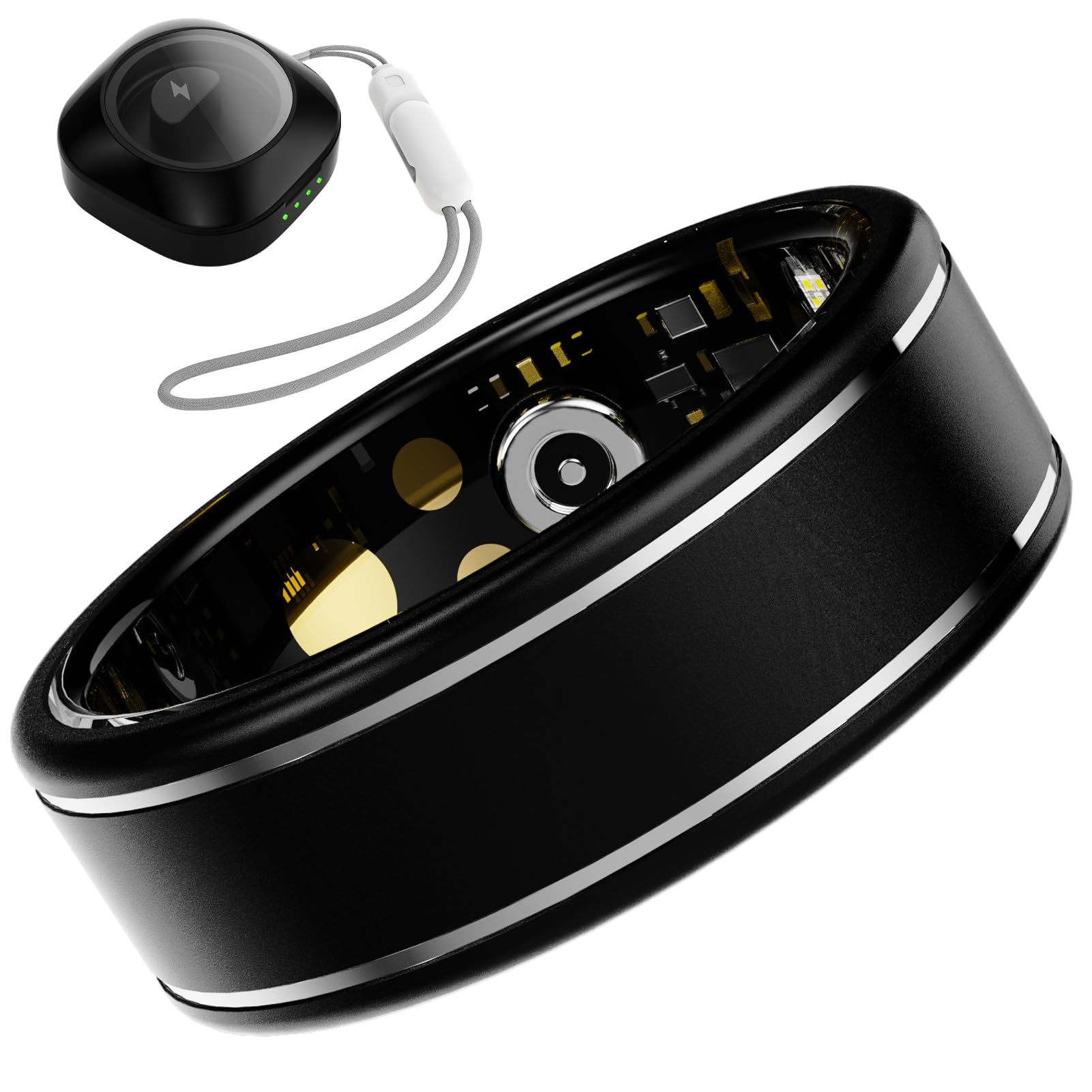 Anarow Fitness Tracker Ring for Men Women - Smart Ring with Heart Rate, SpO2, Blood Pressure, Sleep Monitoring, Step & Calorie C