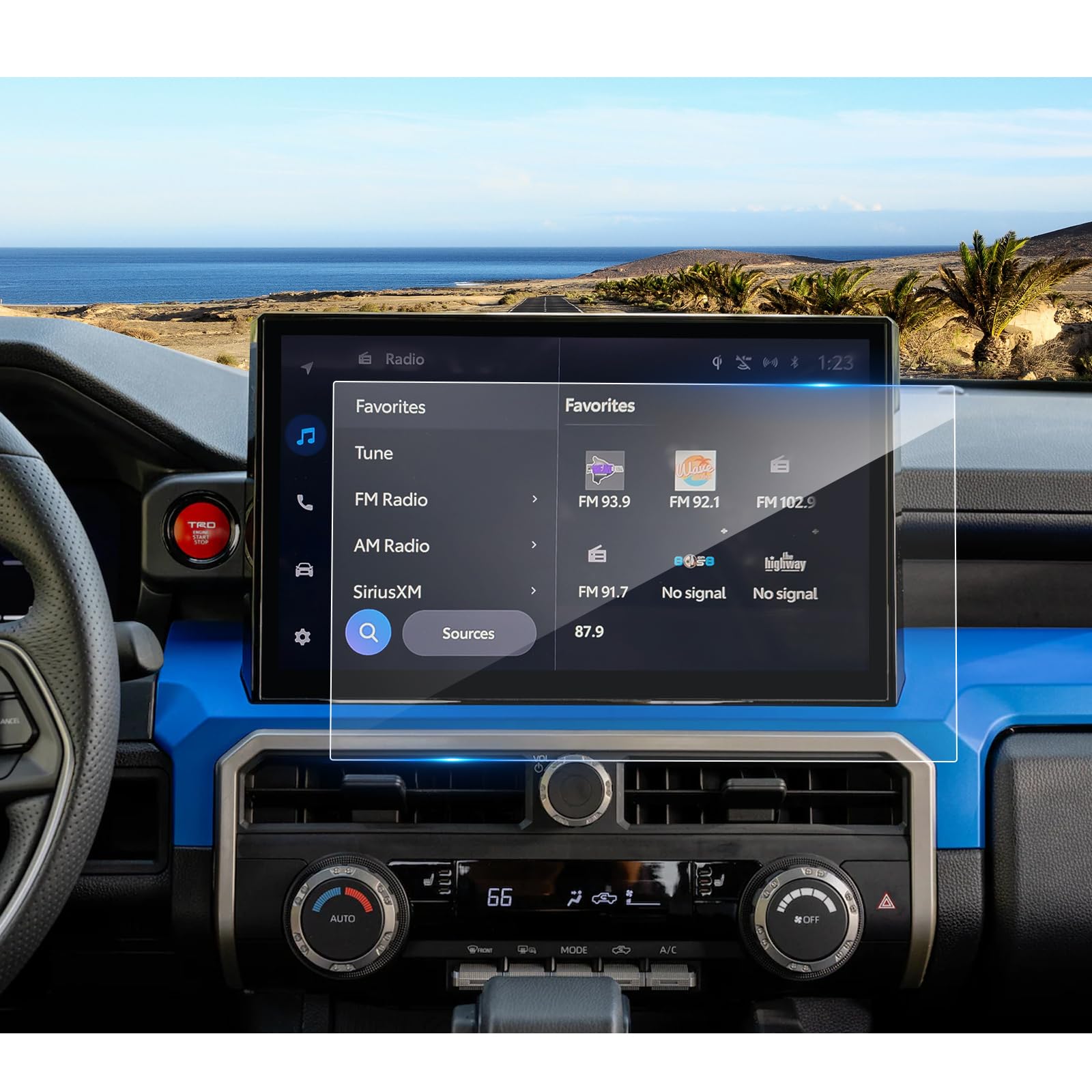 Coleya Updated 2024 Tacoma Screen Protector For Toyota Tacoma (Limited/Trailhunter/Trd Pro/Trd Sport/Trd Off Road)14 In Touchscr