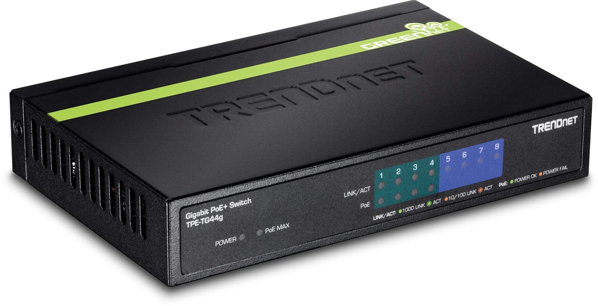 8-Port Gigabit Greennet Poe+ Switch