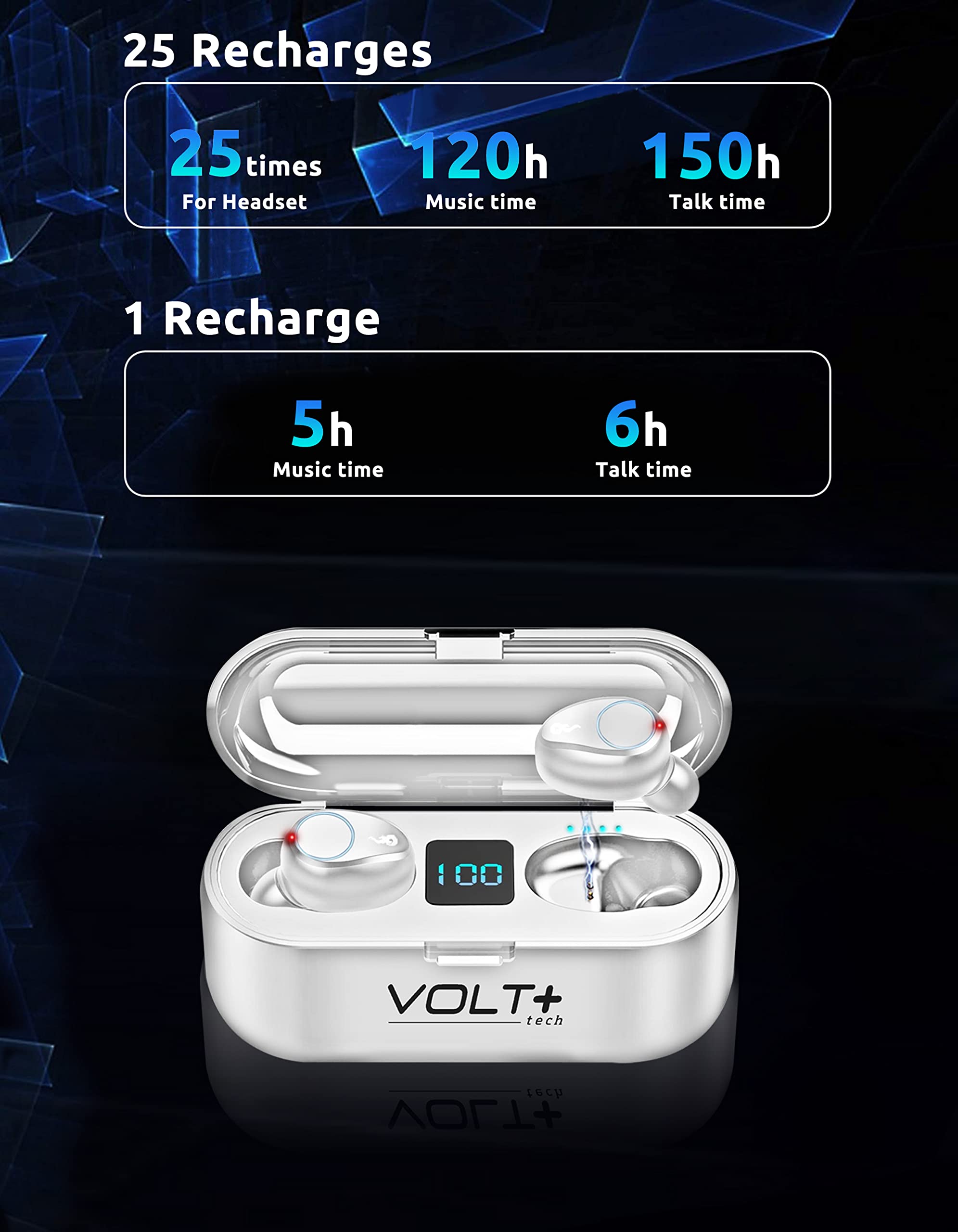 Volt Plus Tech Wireless Bluetooth Earbuds For Samsung, All Galaxy S24/Ultra/S23/S23+/S23 Ultra /S22/Ultra/S22+/S21/Ultra/S21+/S2