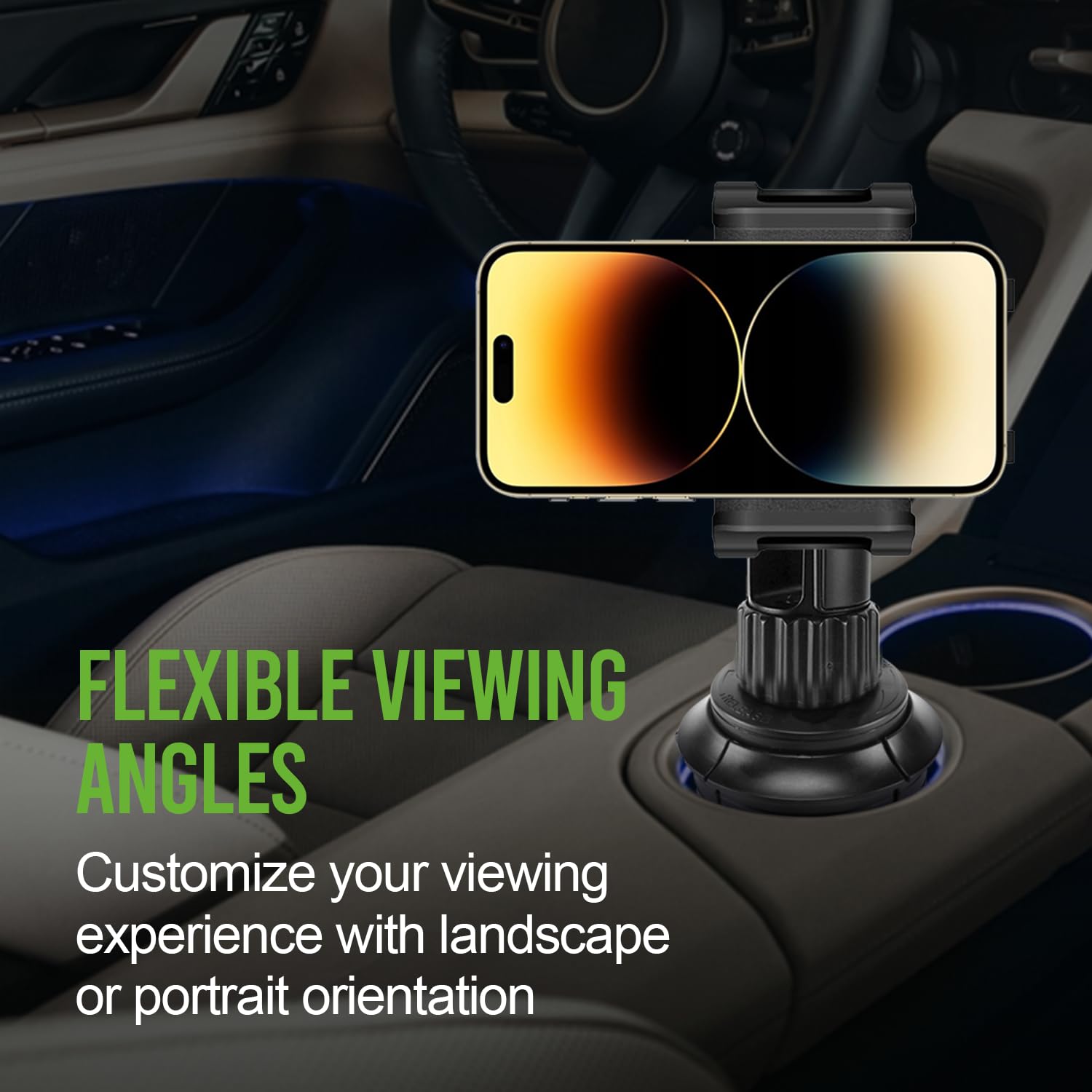 Car Cup Holder Phone Mount, Phone Holder Mount Cradle Universal Adjustable Compatible For Apple Iphone, Samsung Galaxy, Moto, Go