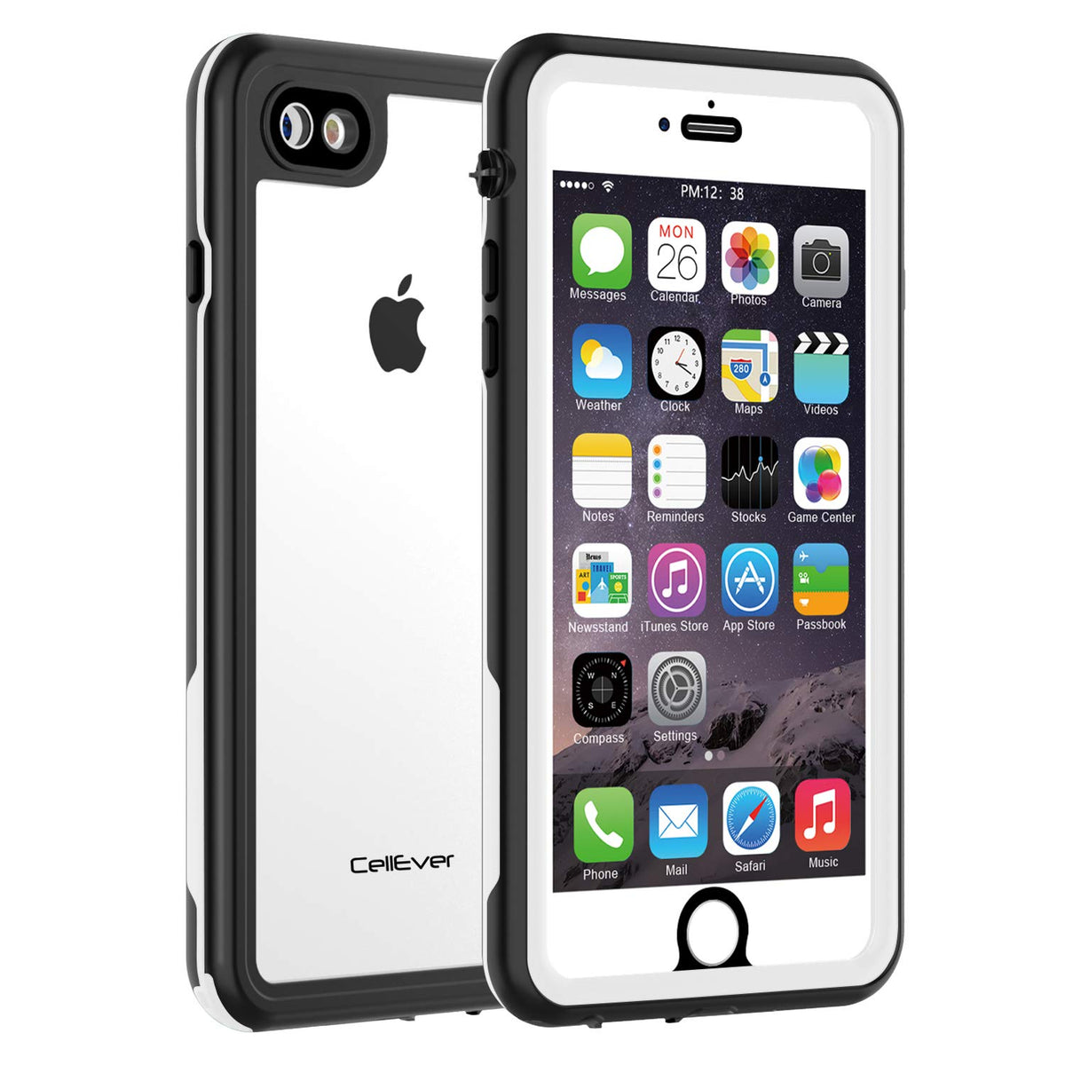 Cellever Waterproof Case For Iphone Se 2020 Iphone 8 Iphone 7, 47-Inch, Clear Waterproof Ip68 Certified Shockproof Sandproof Sno