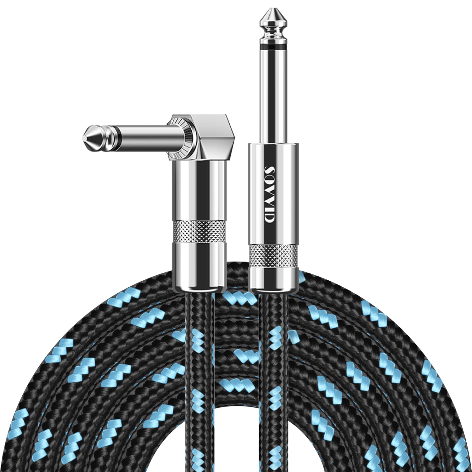 Sovvid Guitar Cable 6Ft Professional Instrument Cable Electric Guitar Amp Cord Updated Version 1/4 Ts Cable For Guitar Bass Mand