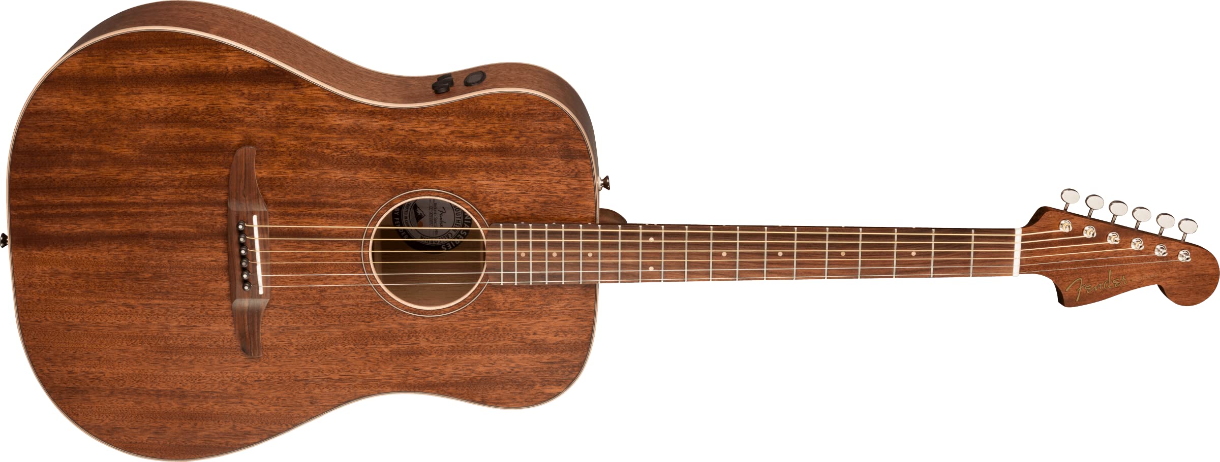 Fender All Mahogany Redondo Special Acoustic Guitar, Natural, Pau Ferro Fingerboard, With Gig Bag
