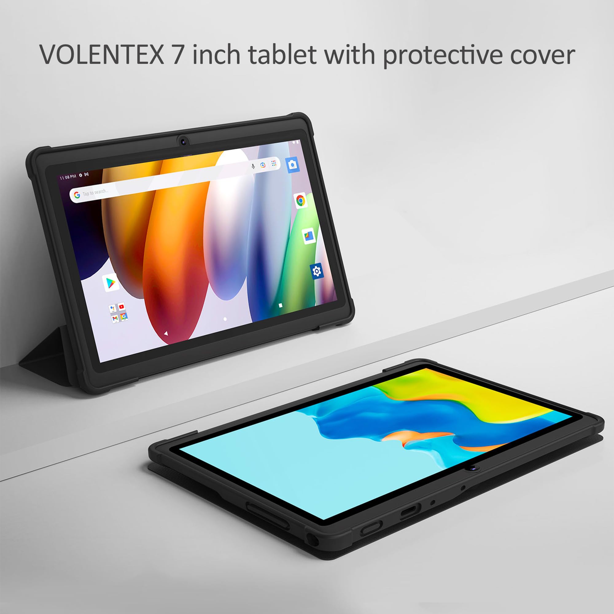 Volentex 7 Inch Tablet, Quad Core Android 13 Os, 32Gb Rom, Wifi, Bluetooth, Dual Camera, Usb C Tablet Pc, 7  Touch Screen Ips Hd