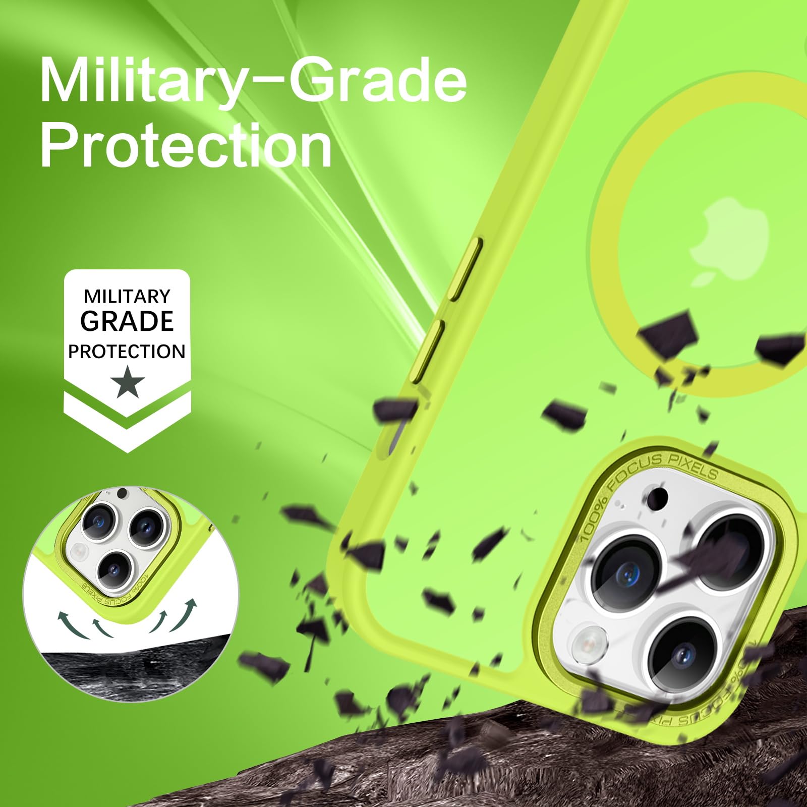 Bentoben Magnetic For Iphone 13 Pro Case [Compatible With Magsafe] Translucent Matte 13 Pro Case Slim Thin Shockproof Women Men