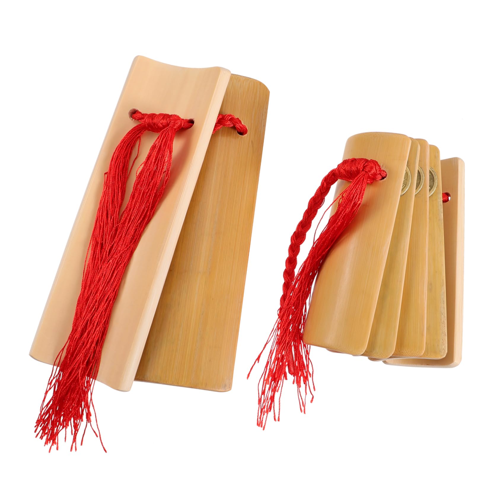 ULDIGI 1pair Allegro Bamboo Kuaiban Castanets for Adults Traditional Chinese Musical Instrument Handmade Loud and Sound for Perf