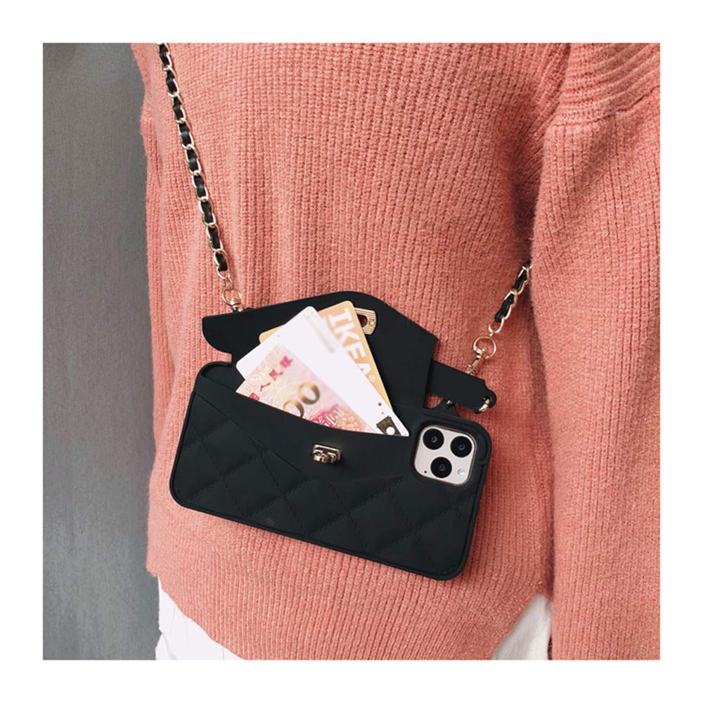 Unnfiko Wallet Case Compatible With Iphone 15 Pro Max, Cute Light Luxury Bag Design, Purse Flip Card Pouch Cover Soft Silicone C