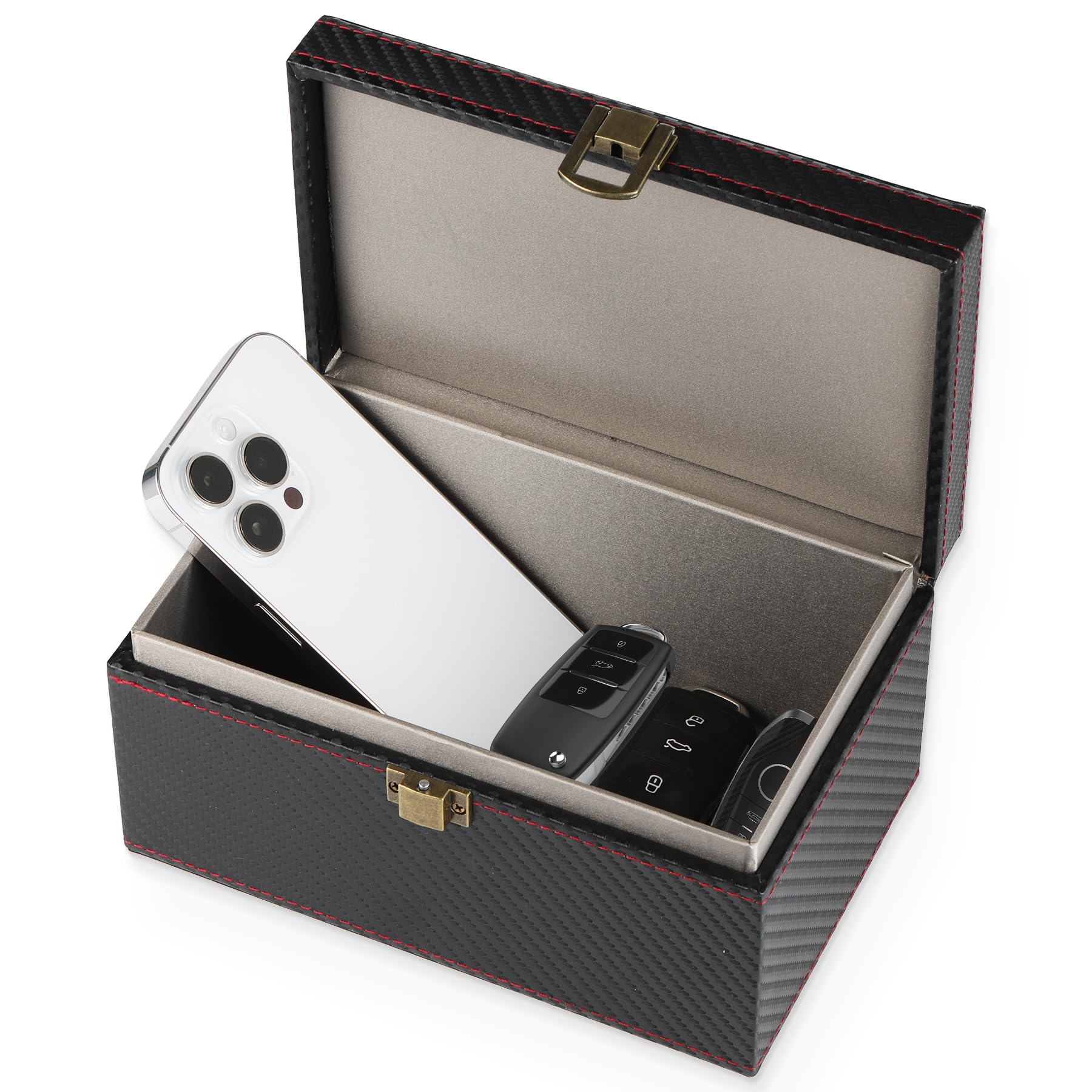 Amiss Faraday Box Signal Blocking Box For Car Key, Faraday Key Fob Protector Rfid Blocking Cages, Keyless Entry Car Protector Fa