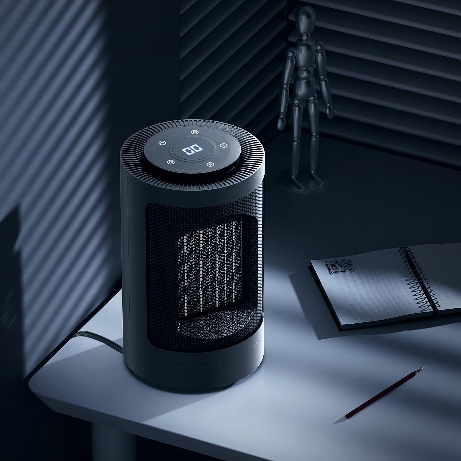 Magshion Portable Electric Space Heater, 1500W Electric Heaters Indoor Portable With Thermostat, Ptc Fast Heating Small Heater W