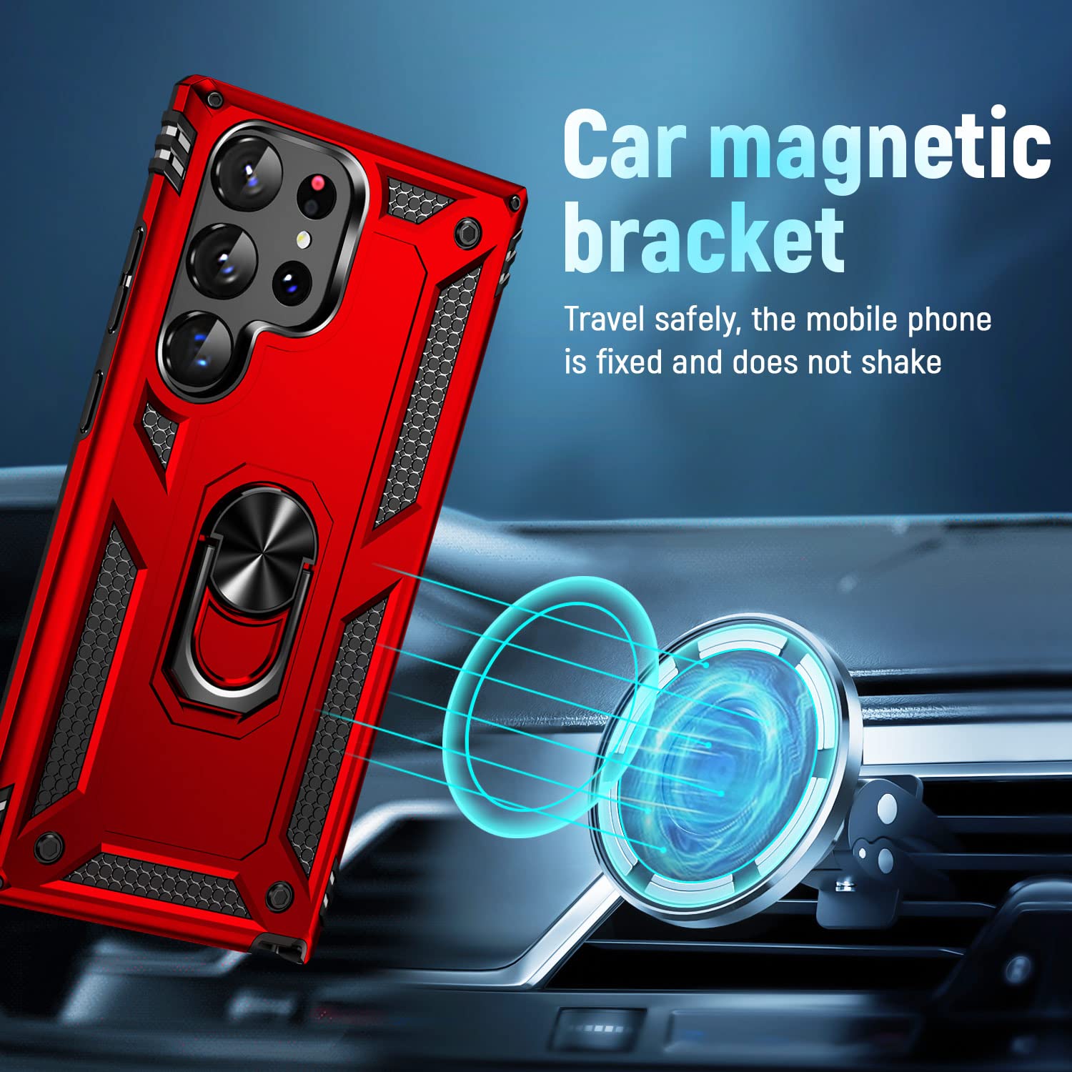 Zoeii Case For S23 Ultra, S23 Ultra Case,Heavy Duty Drop Protection Rugged Shockproof/Dust Proof Military Protective Tough Durab