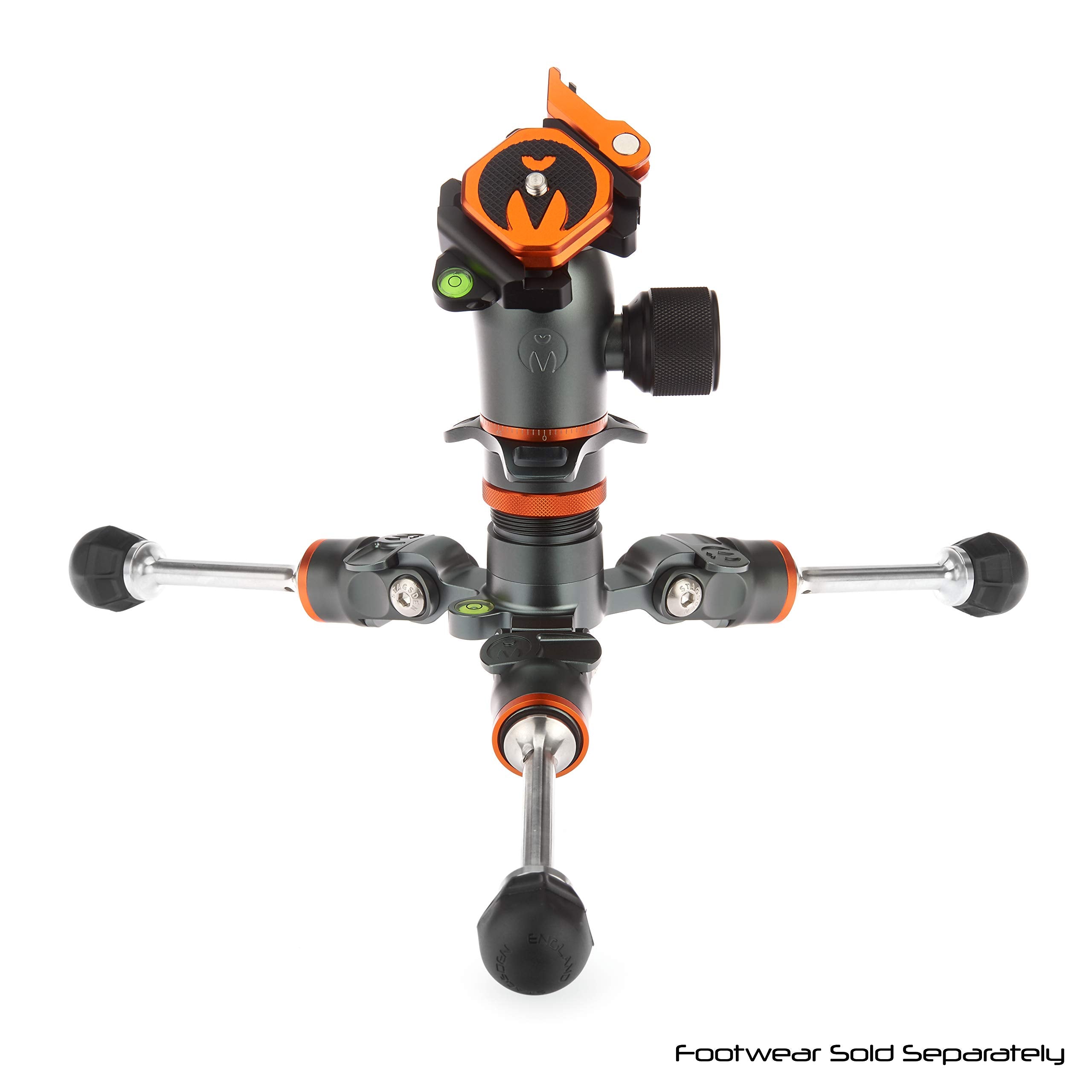 3 Legged Thing Leo Kit 2.0 Carbon Fibre Travel Tripod System   Metallic Slate Grey (Leokitgrey2)