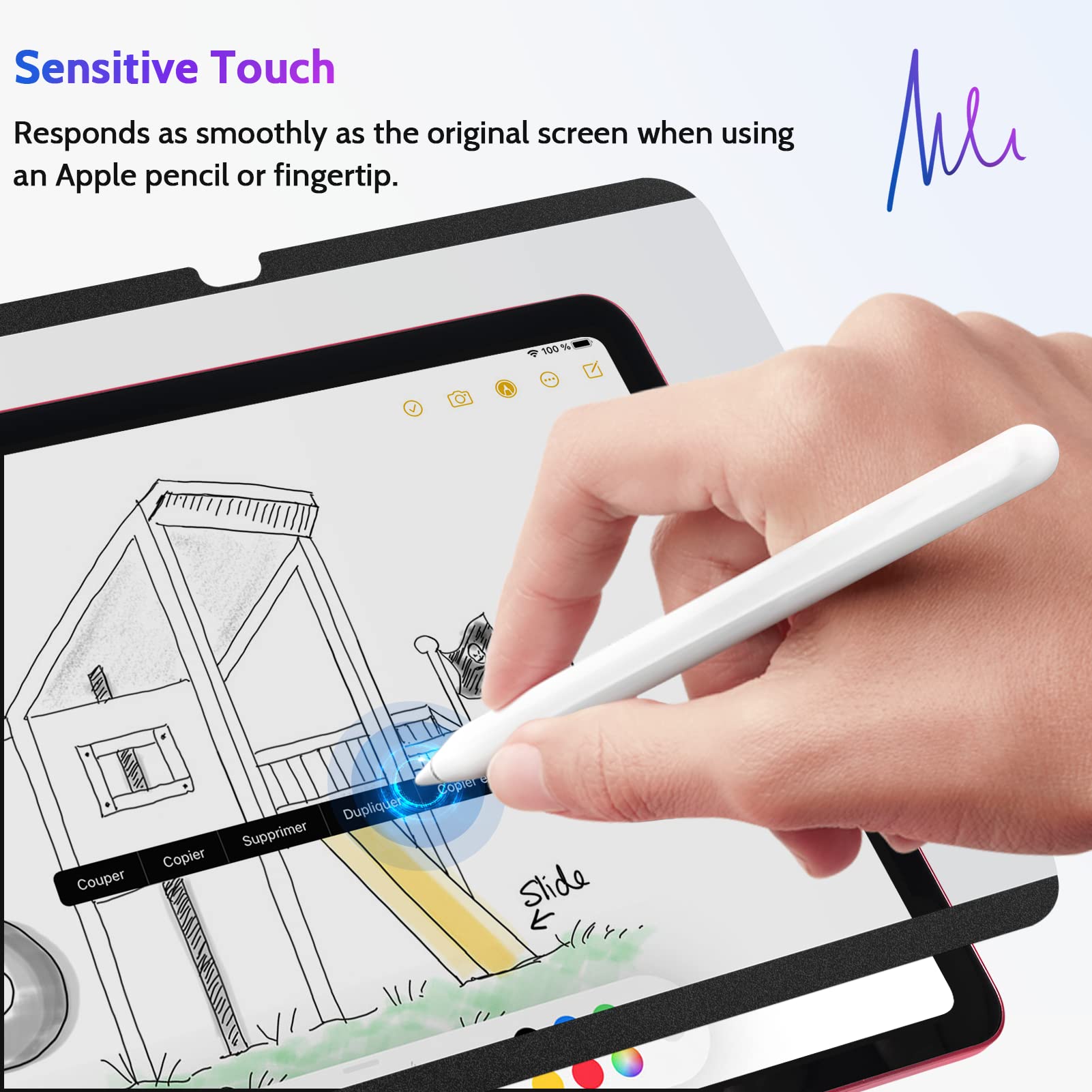 Peslv Magnetic Privacy Screen Protector For Ipad 10Th Gen 2022 (10.9 Inch), Removable Anti Blue Light Glare Spy Private Filter,