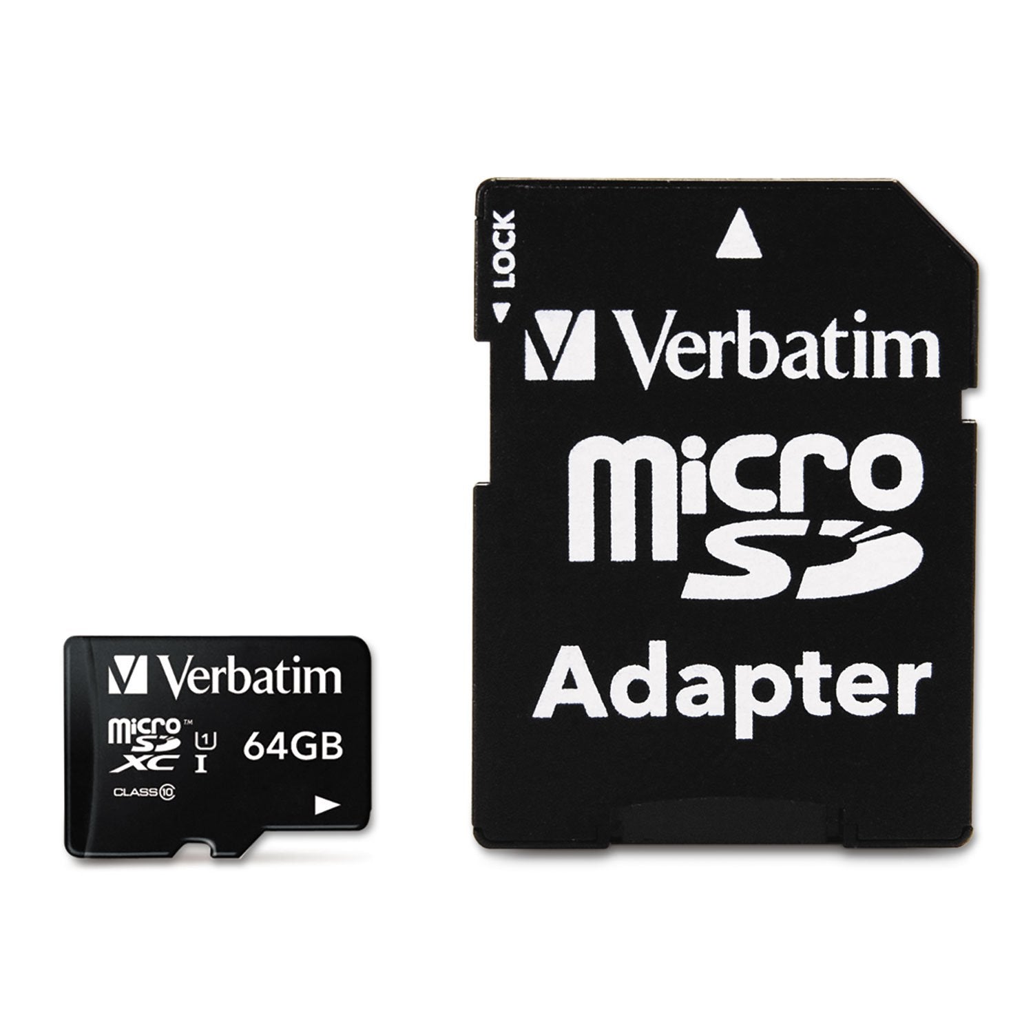 Verbatim 64Gb Premium Microsdxc Memory Card With Adapter, Uhs I V10 U1 Class 10 (44084)