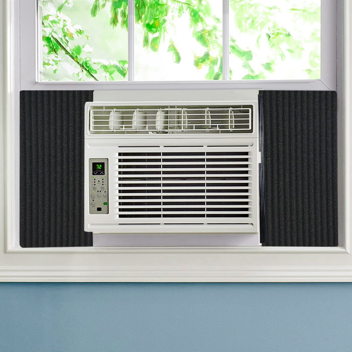 Forestchill Window Air Conditioner Side Insulated Foam Panel Kit, Window Ac Insulation Panels Of 17 X 9 X 7/8 Inch, Pack Of 2