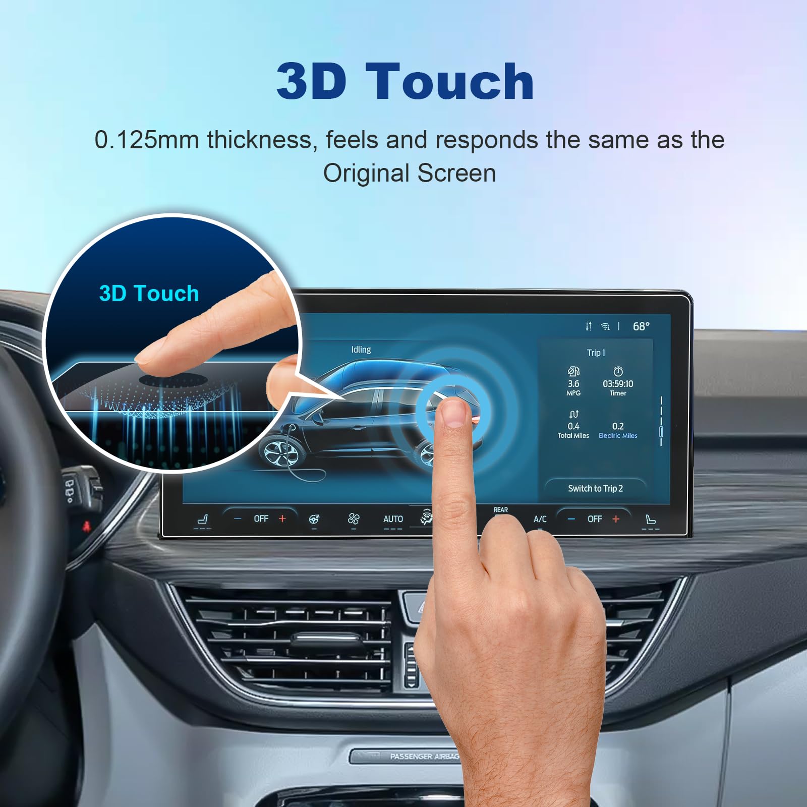 Coleya (2Pack) For 2023 2024 2025 Ford Escape Screen Protector, 13.2 Inch Escape (St Line Elite/Platinum/Plug In Hybrid/St Line