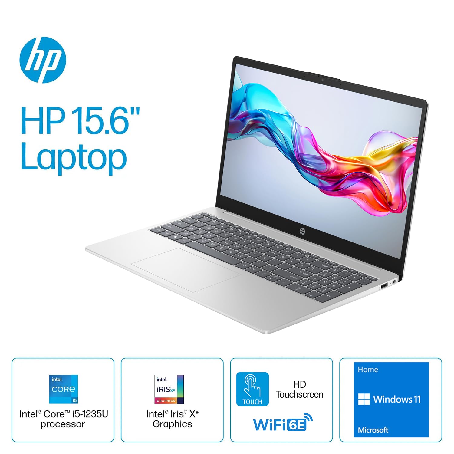 Hp 15.6 Hd Touchscreen Laptop | 10-Core Intel Core I5-1235U | Intel Iris Xe Graphics | 32Gb Ram | 1Tb Ssd (512Gb Pcie Ssd Withhp