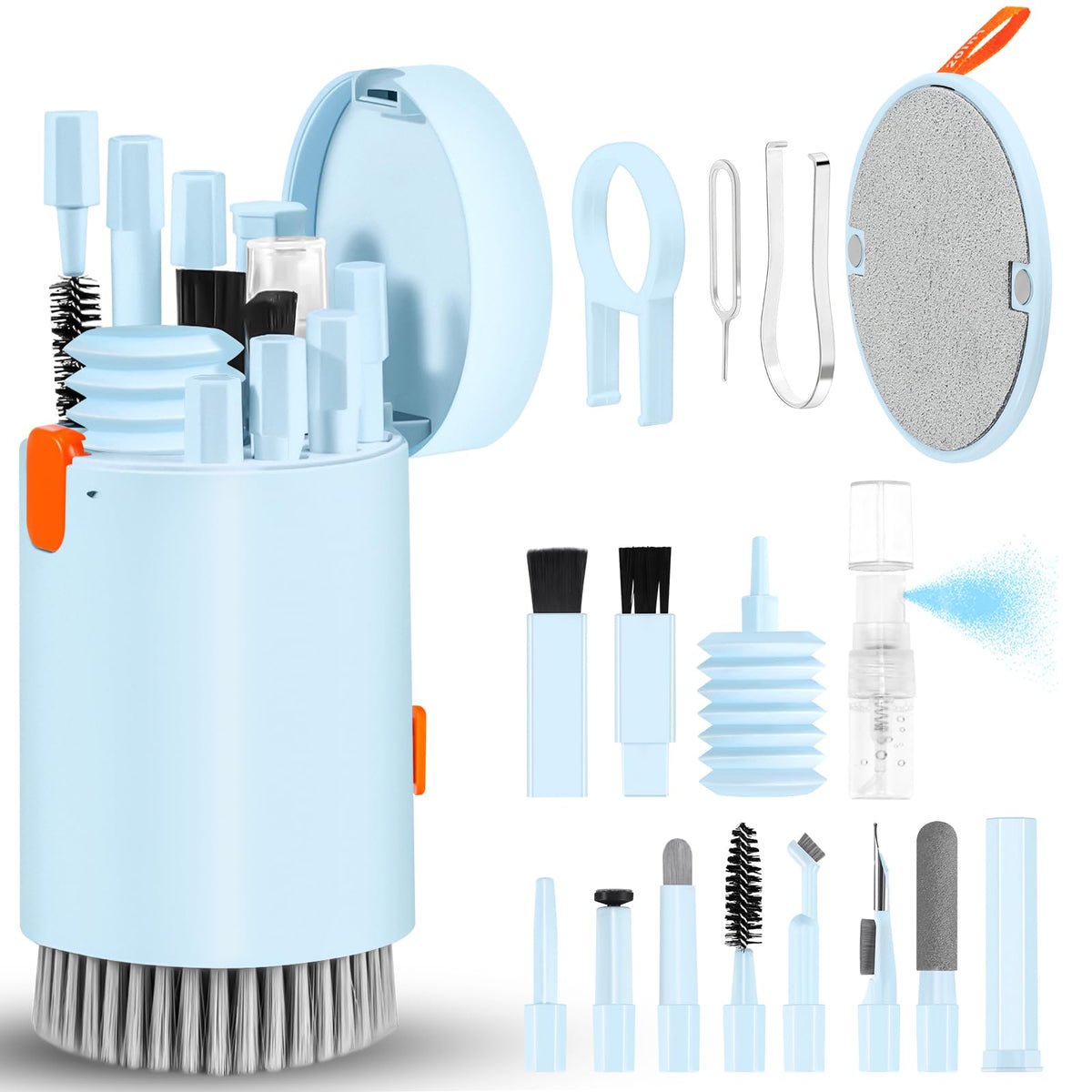 Laptop Computer Keyboard Screen Cleaner Kit, Walrfid 20-In-1 Phone Cleaning Spray For Iphone Ipad Airpods Pro Macbook, Electroni
