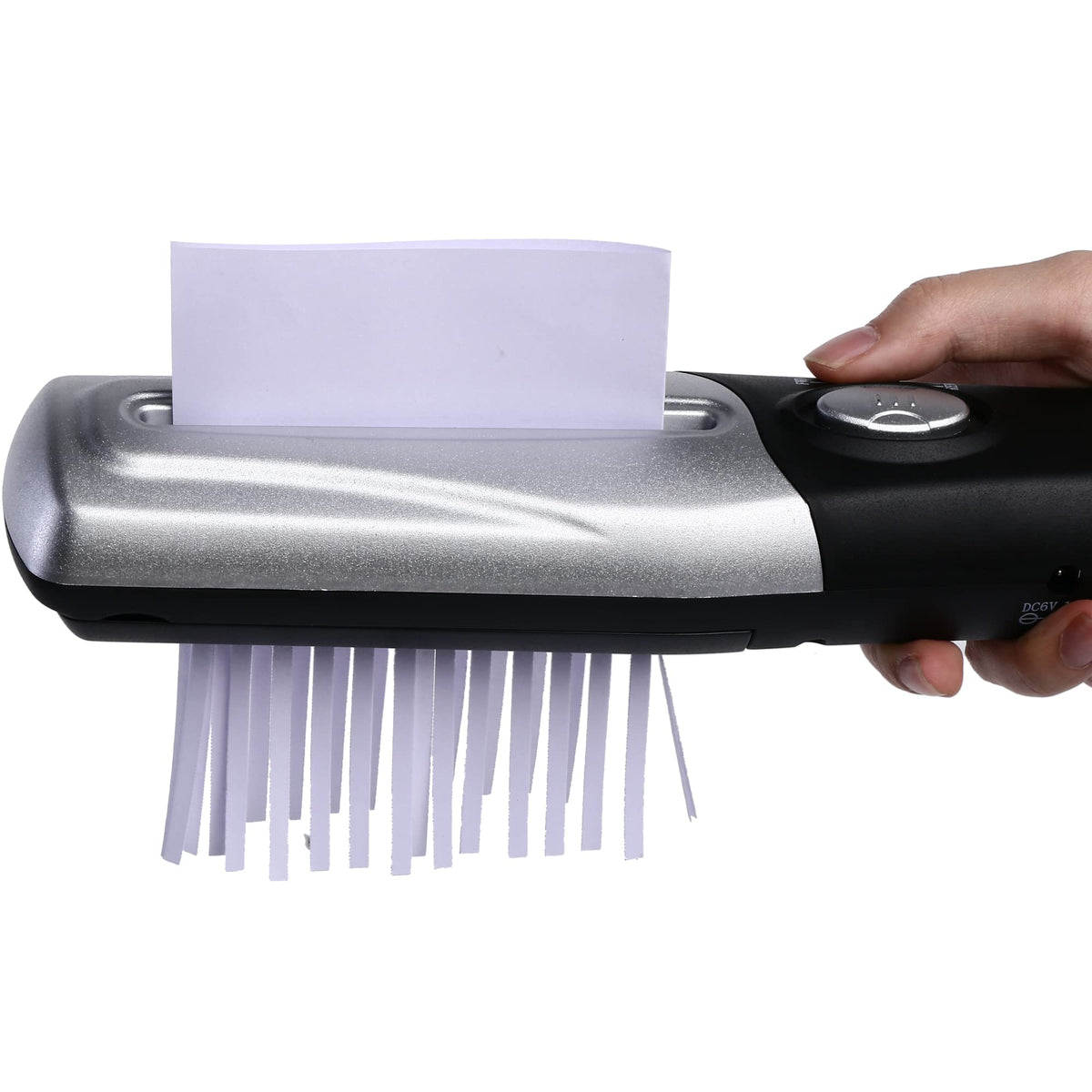Handheld Mini Paper Shredder, Portable Paper Shredder, Usb Auto Paper Shredder Document Cutter Strip Cutting Machine Office Stat