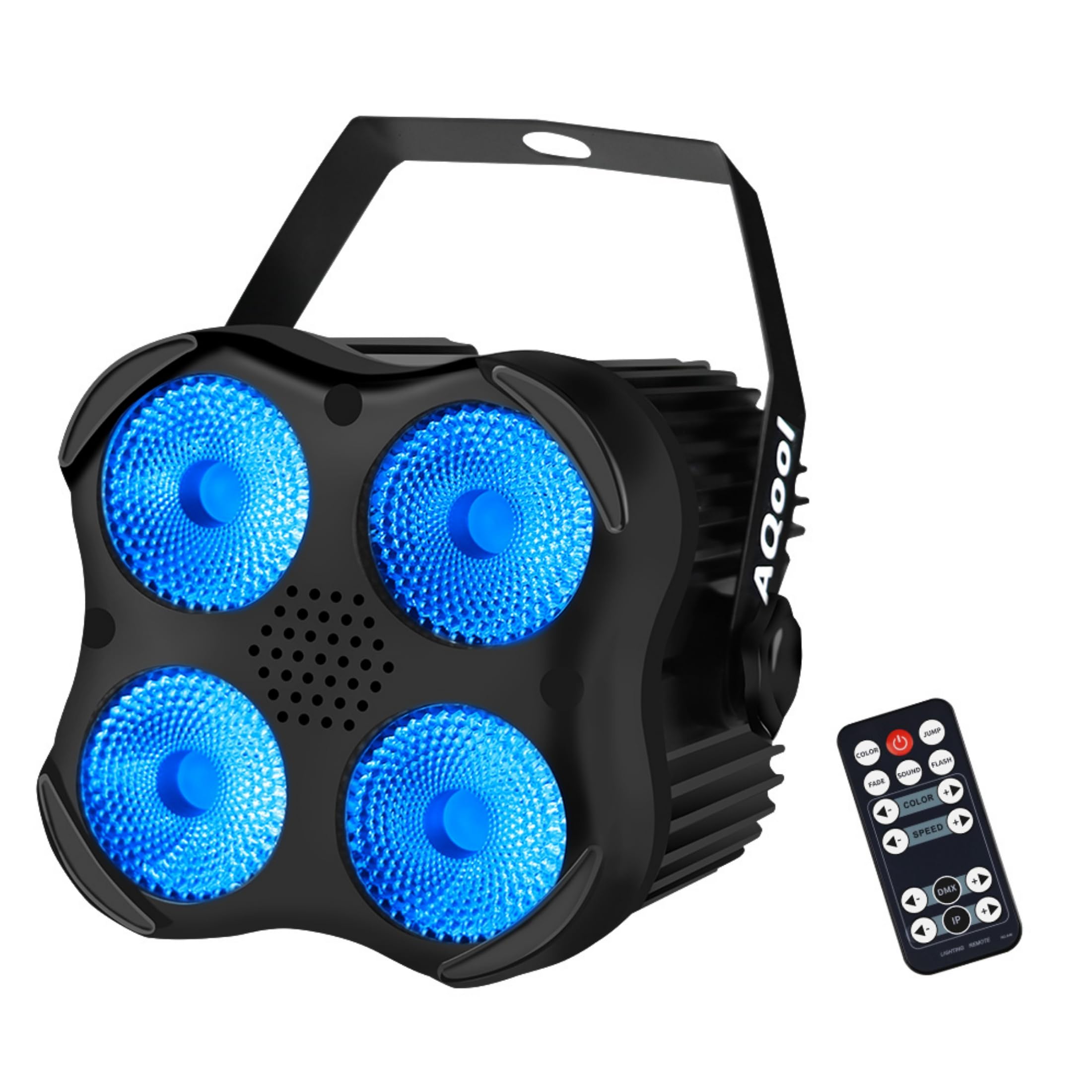 Aqool Stage Par Lights, Super Bright Rgbw Led Par Can Light With Remote & Dmx Control, Sound Activated Dj Uplighting For Event C