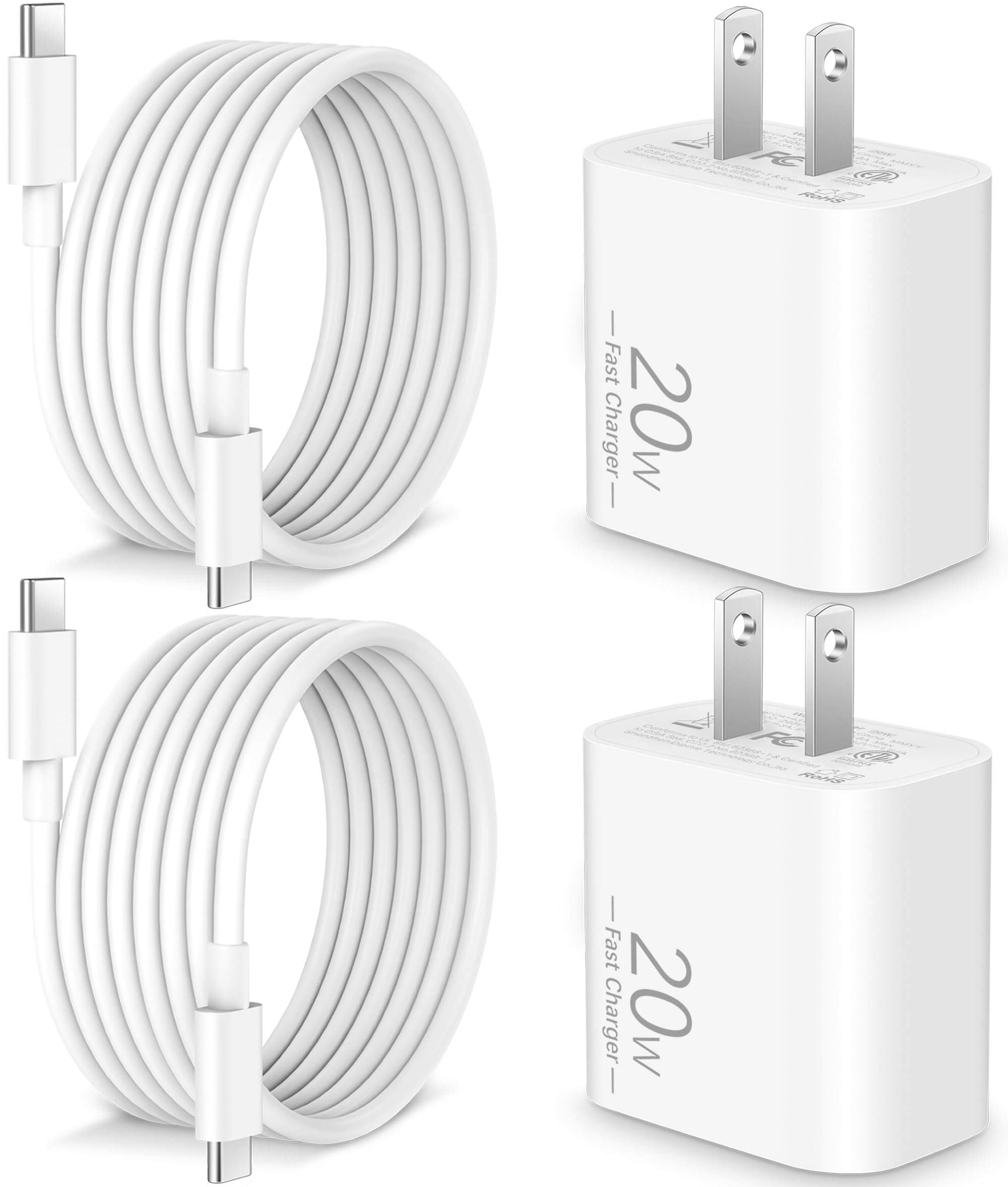 Usb C Charger For Ipad Pro 11/12.9/13 Inch/2024, Ipad Air 4Th/5Th/6Th, Ipad 10Th Generation, Iphone 15 Pro Max Plus, 20W Pd Fast