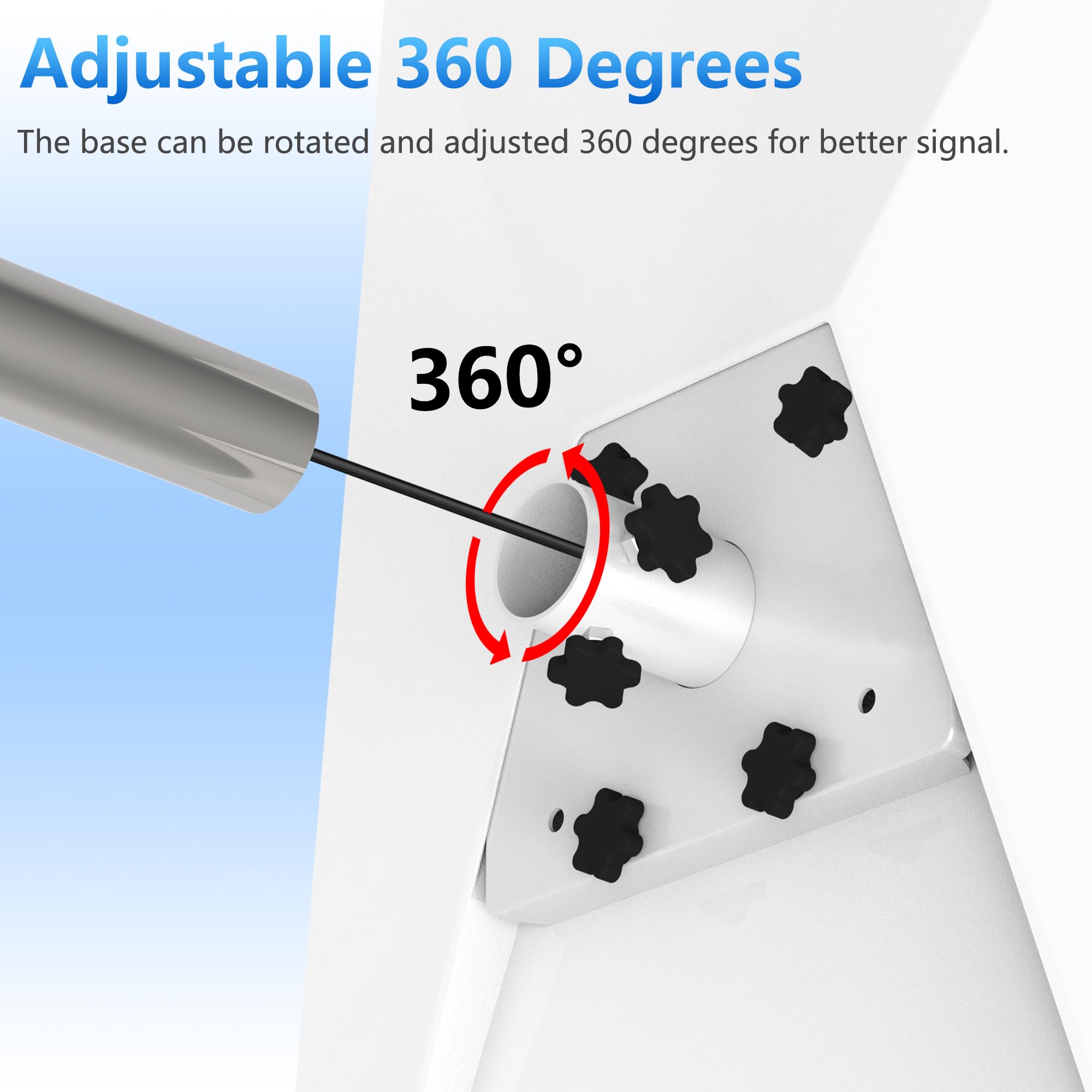 Starlink Gen 3 Mount, Starlink Short Wall Mounting Kit, Pole Mount, Roof Mount, Starlink Gen 3 Pole Plate Bracket Compatible Wit