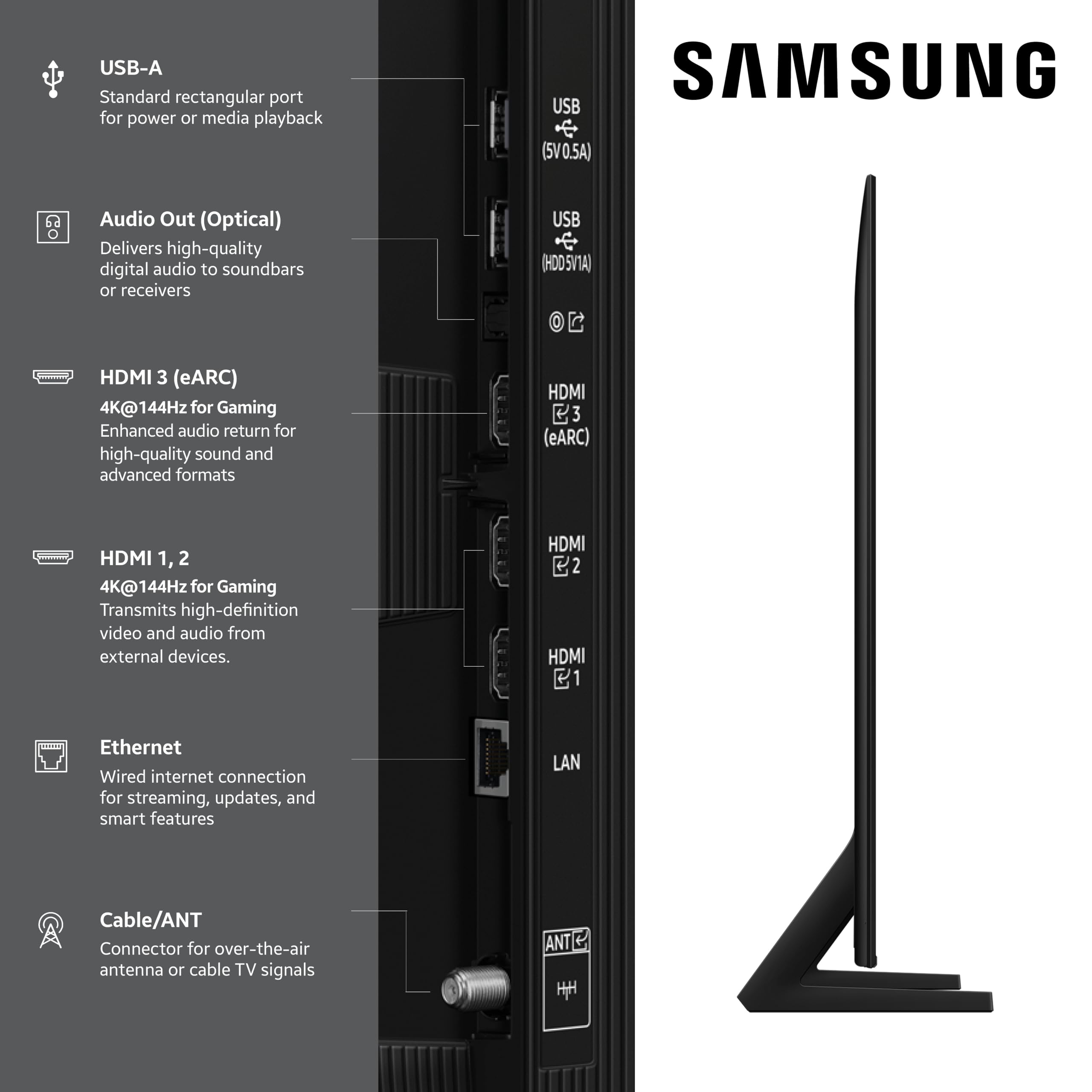 Samsung 85-Inch Class Qled Q8F 4K Uhd Smart Tv (2025 Model) Q4 Ai Processor, 100% Color Volume With Quantum Dot, Airslim Design,