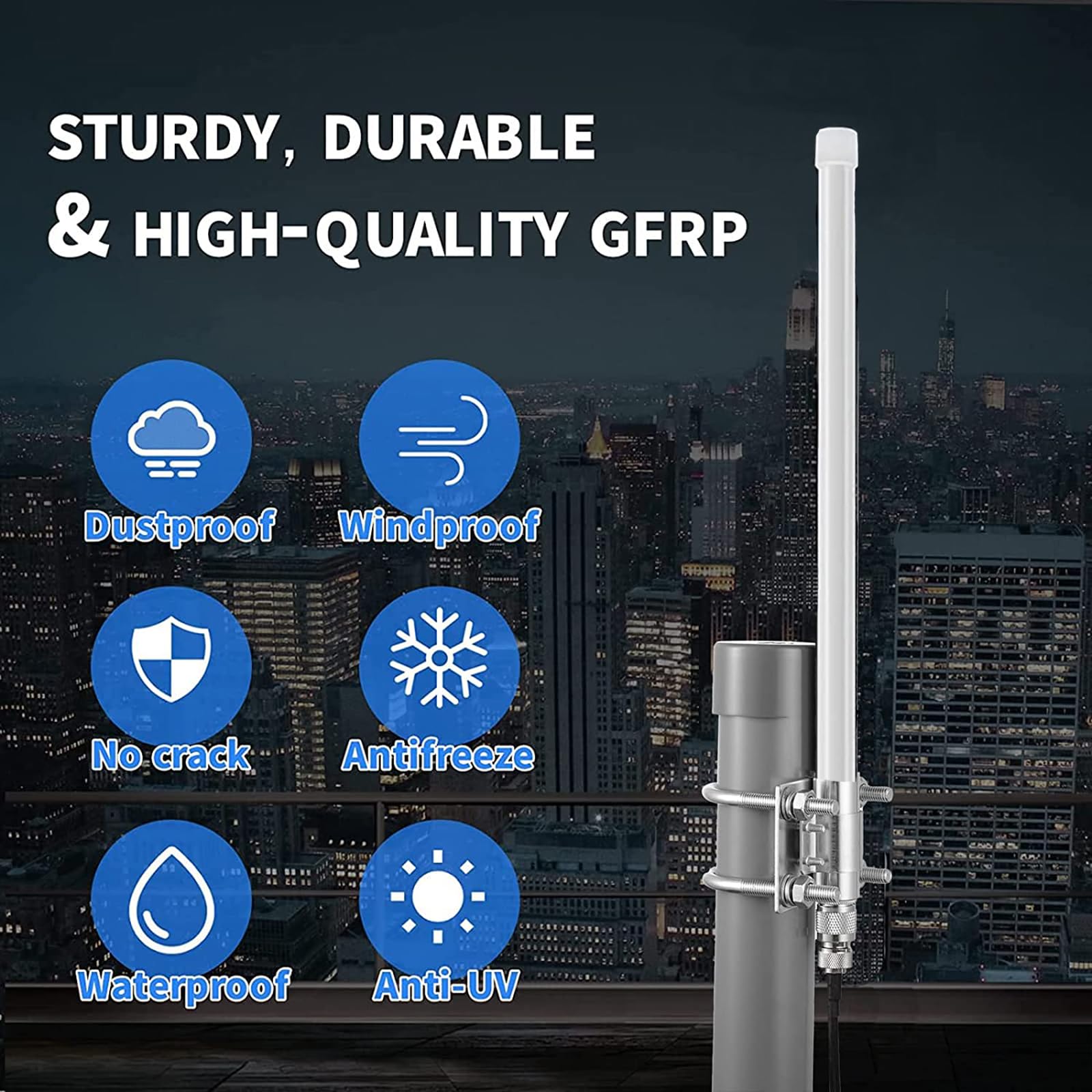 Eifagur Lora 915Mhz Antenna 5.8Dbi Long Range Antenna With 10Ft Cable For Helium Hotspot Nebra Bobcat 300 Sensecap M1 Hotspot Fi