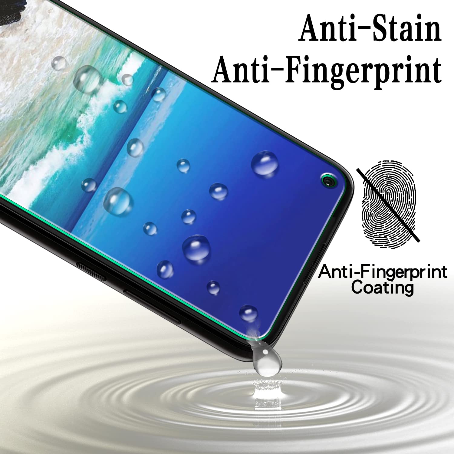 Maytobe [2 Pack] Designed For Motorola Moto G Stylus 5G, Moto G Stylus 2021 Screen Protector Tempered Glass, Support Fingerprint