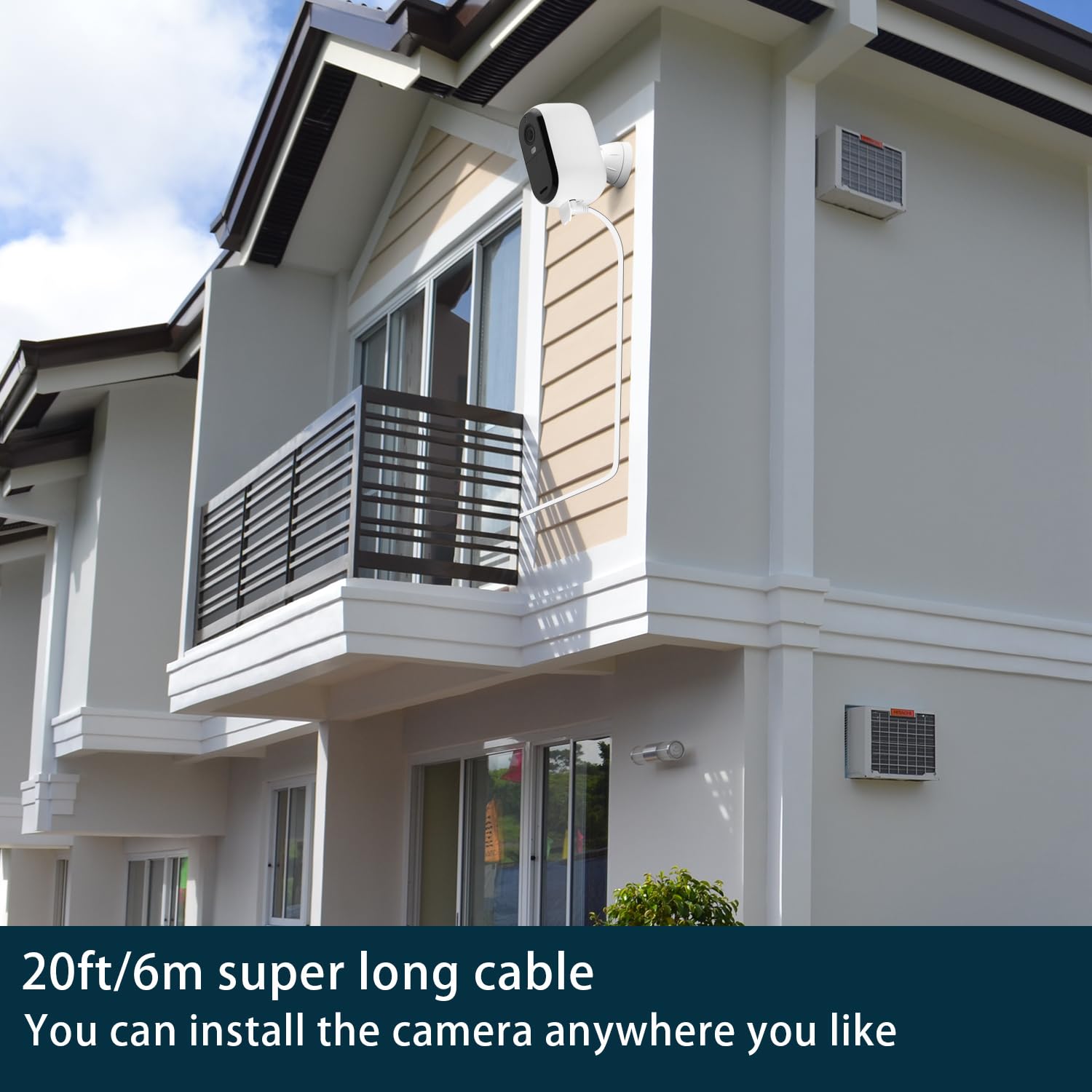 Itodos 2 Pack 20Ft/6M Power Cable And Adapter For Arlo Essential Wireless Security Camera, 2Nd Generation, Weatherproof Outdoor