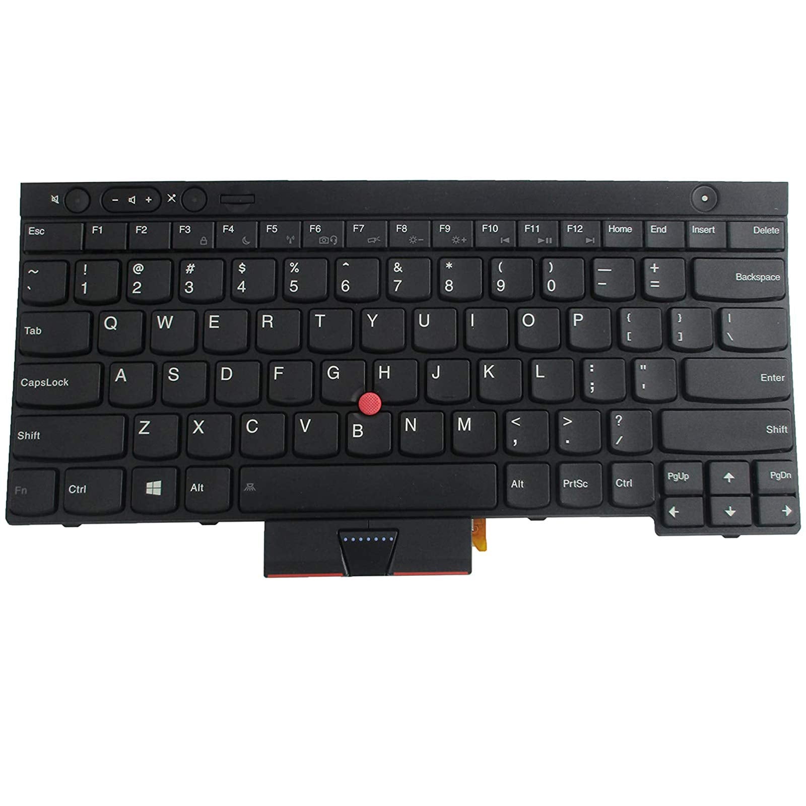 Sunmall New Laptop Keyboard Replacement With Pointer(No Backlit) Compatible With Lenovo Ibm Thinkpad T430 T430S T430I X230 X230T