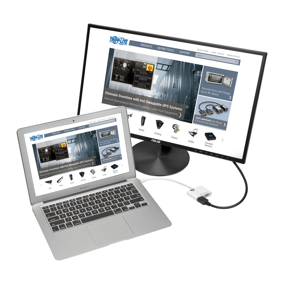 Tripp Lite Mini Displayport 1.2 To Vga/Hdmi Adapter Converter, Active, 1920 X 1200, 1080P, Black, Mdp Adapter (P137 06N Hv V2W),