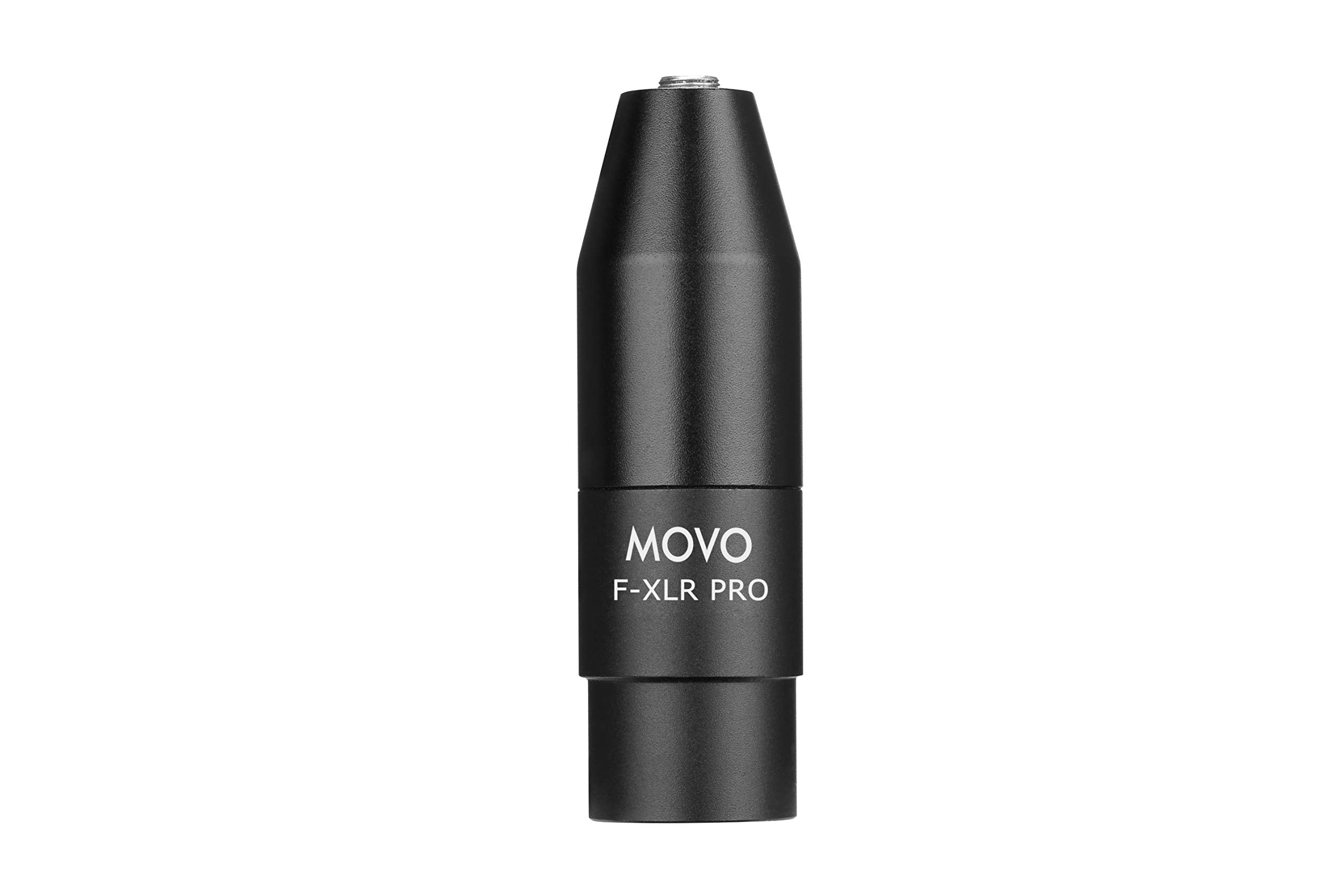 Movo Fxlr-Pro 3.5Mm (Trs) Mini-Jack Female Microphone Adapter To 3-Pin Xlr Male Connector With Integrated Phantom Power Converte