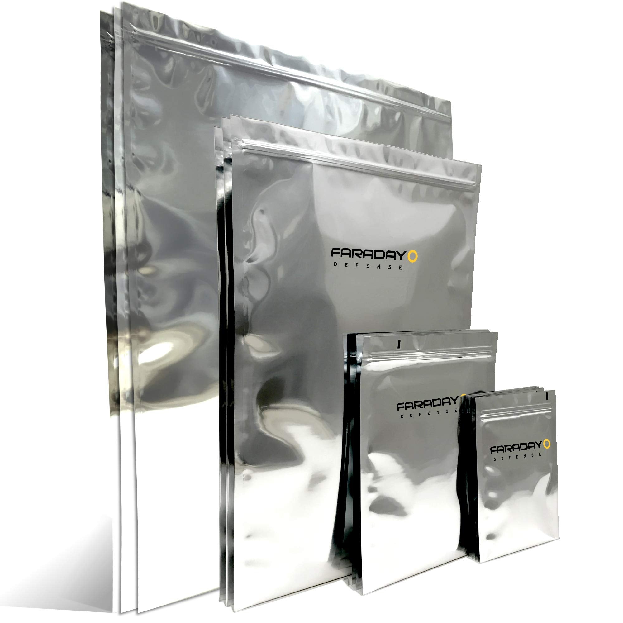Faraday Defense 15Pc Kit Nest Z Faraday Bag Emp/Solar Flare Prepper Ultra Thick   Military Grade Design, Superior Shielding Perf