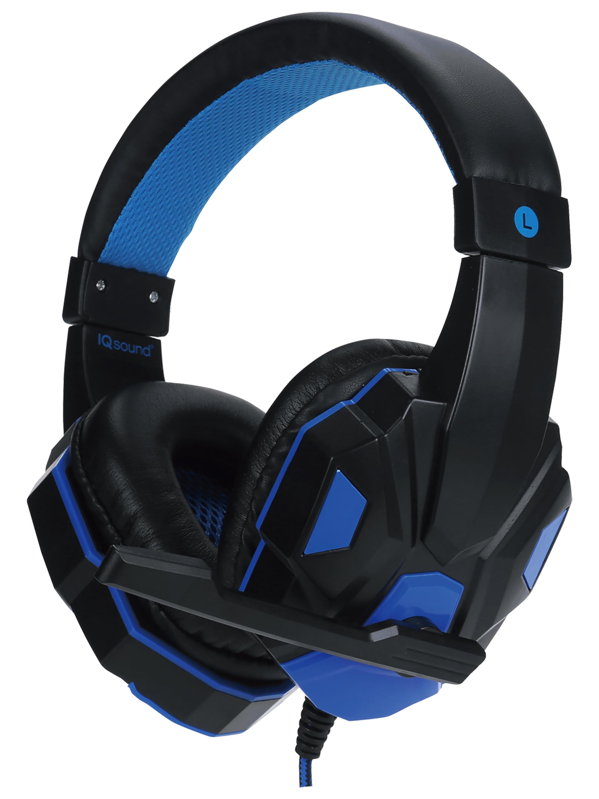 Supersonic Gaming Headphones W/ Mic& Led For Pc, Laptops, Ps4, Xbox One, Nintendo Wii U& More Black/Blue (Iq 460G)