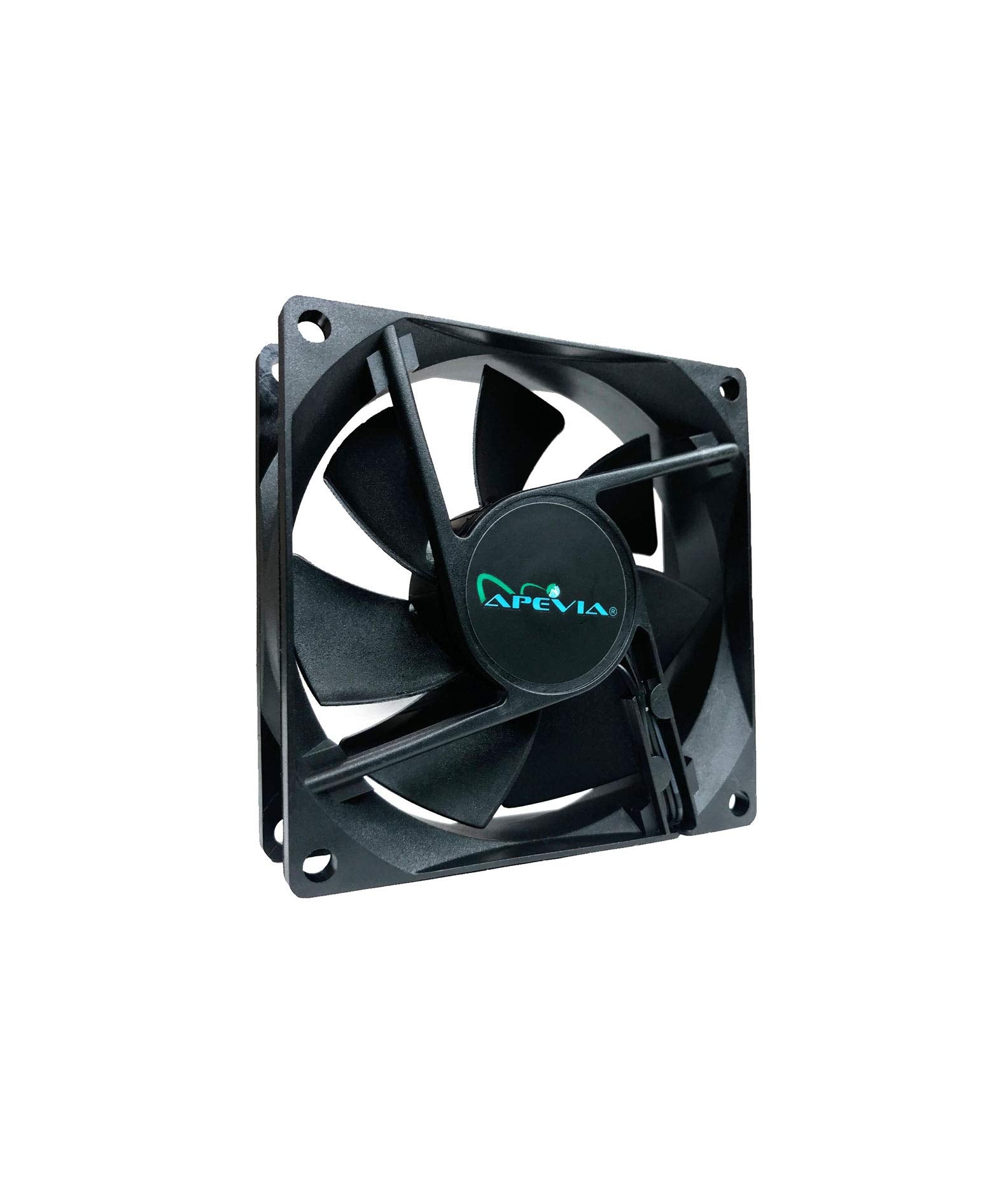 Apevia Af38S Bk 80Mm 4Pin Molex + 3Pin Motherboard Silent Black Case Fan (3 Pk)