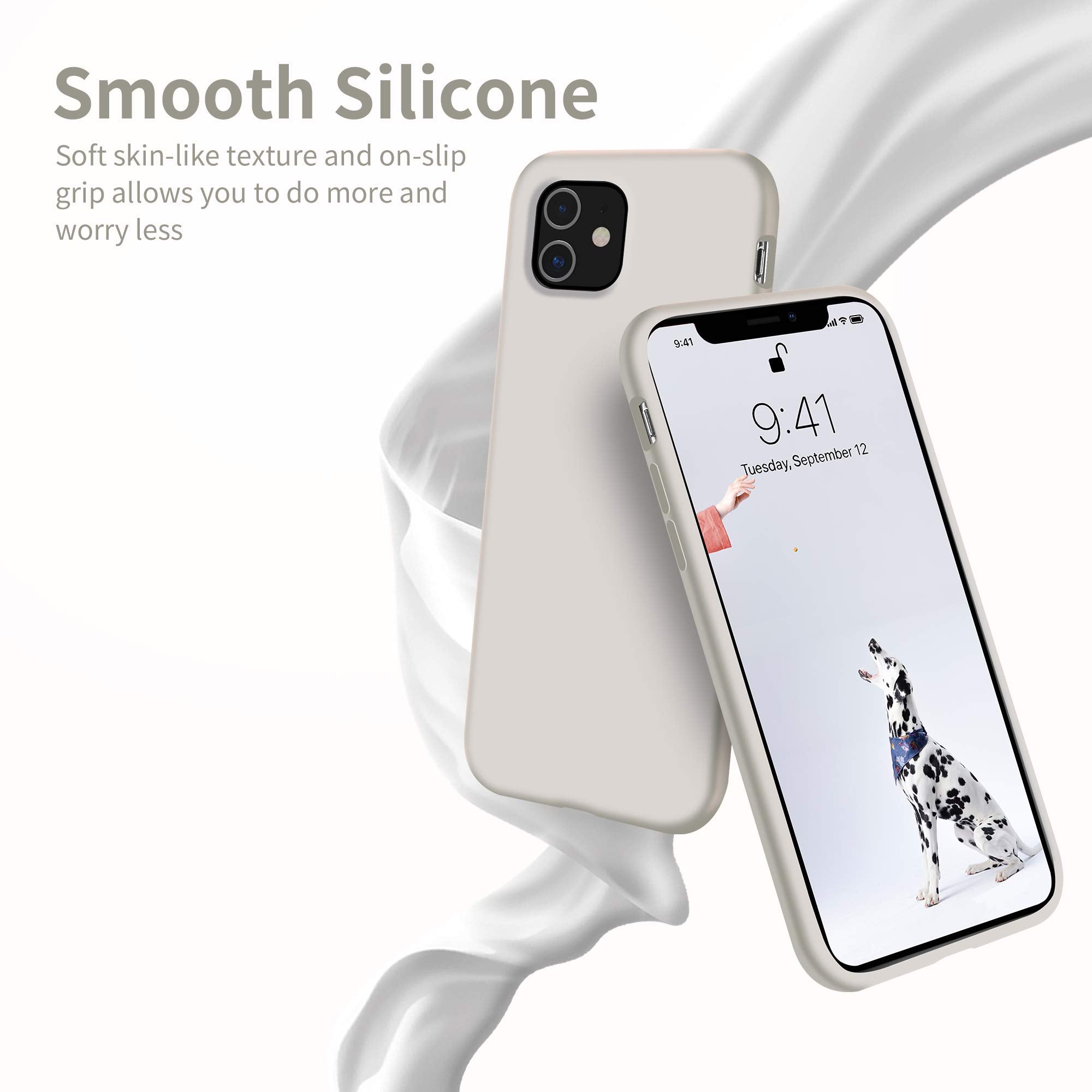 Otofly Compatible With Iphone 11 Case,Ultra Slim Fit Liquid Silicone Gel Cover With Full Body Protection Anti Scratch Shockproof