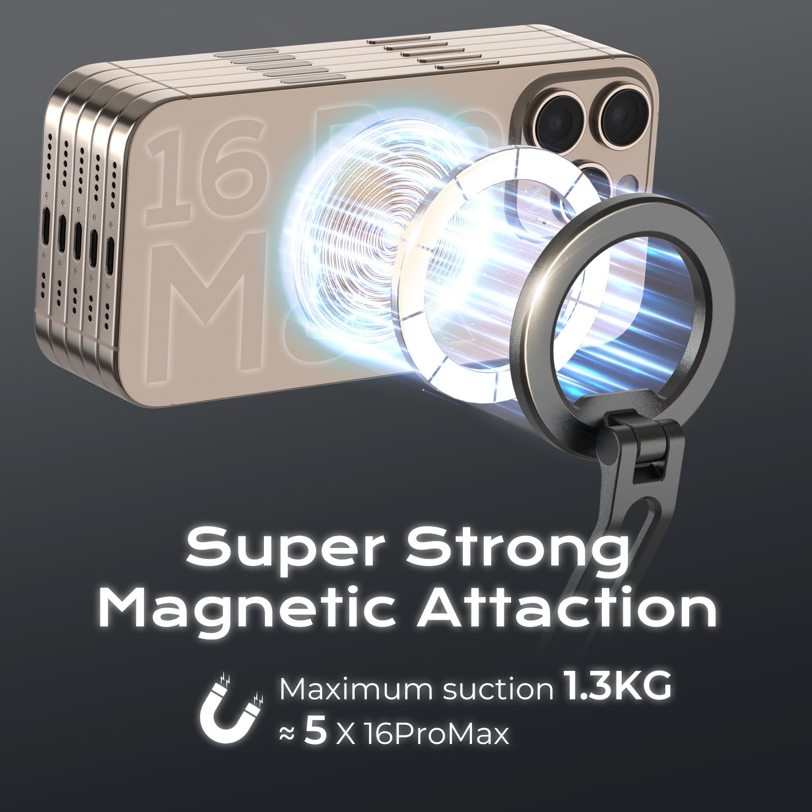 Magnetic Neck Mount For Phones,Neck Phone Holder For Recording,Hands Free Pov/Vlog Cell Phone Holder For Phone Android Gopro Dji