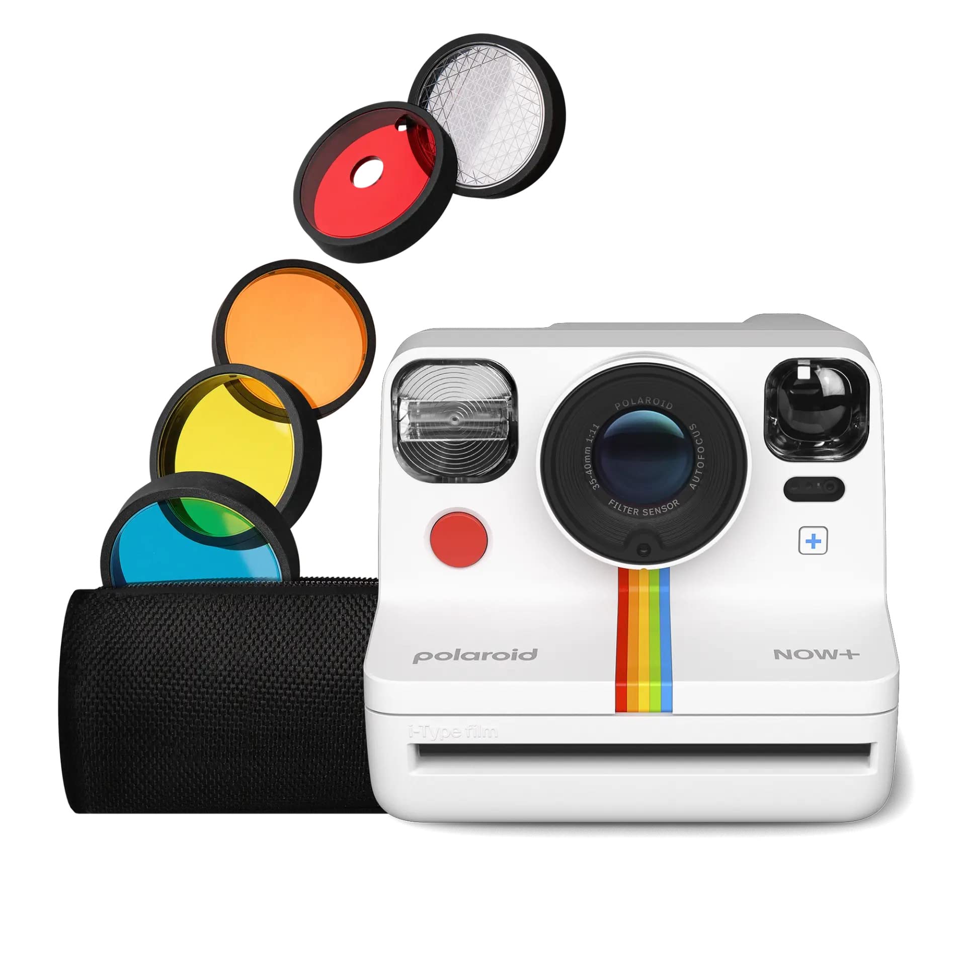 Polaroid Now+ 2Nd Generation I Type Instant Film Bluetooth Connected App Controlled Camera   White (9077)