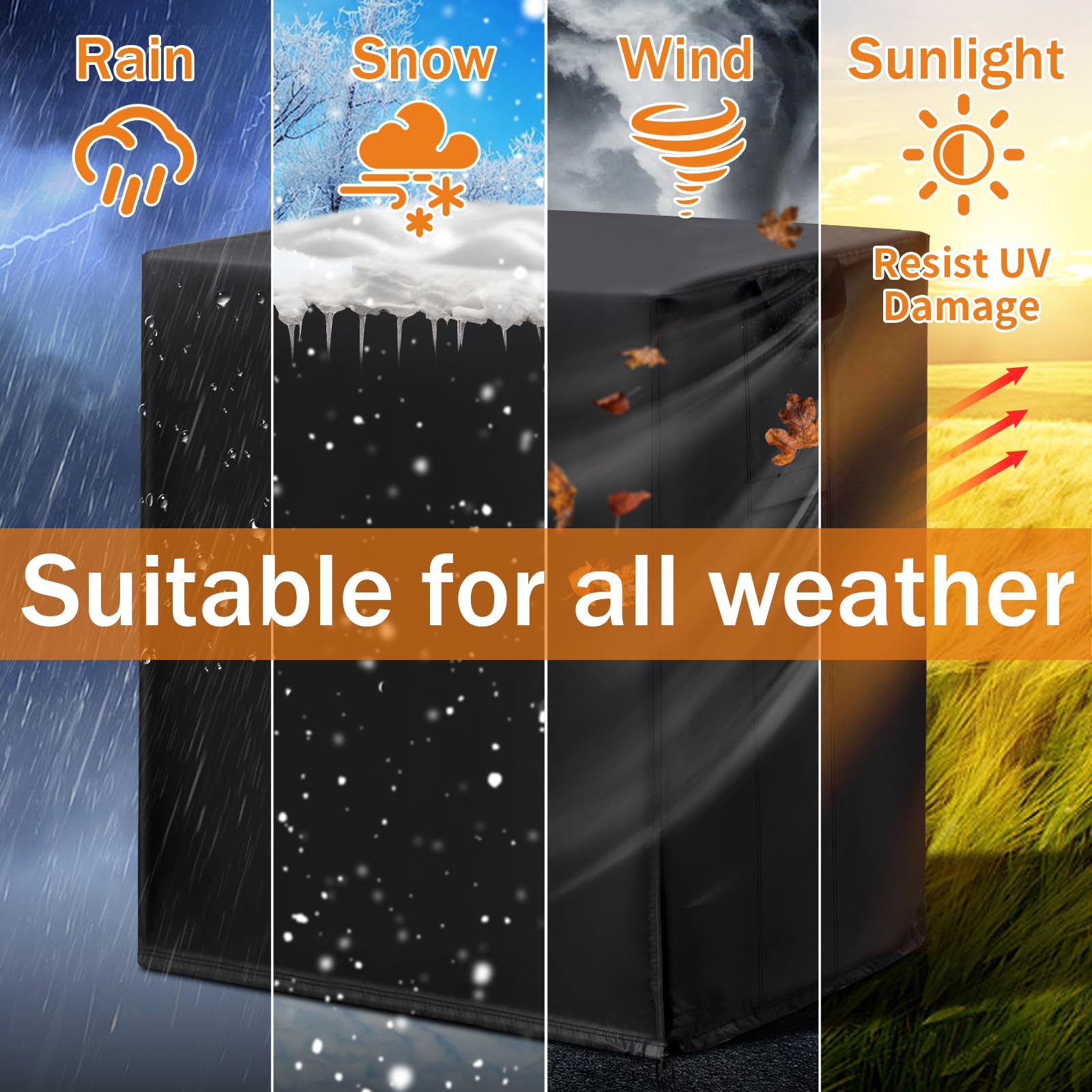 Air Conditioner Cover For Outside Units Waterproof Ac Cover For Outside Unit Square Ac Unit Covers Outdoor Fits Up To 30 X 30 X